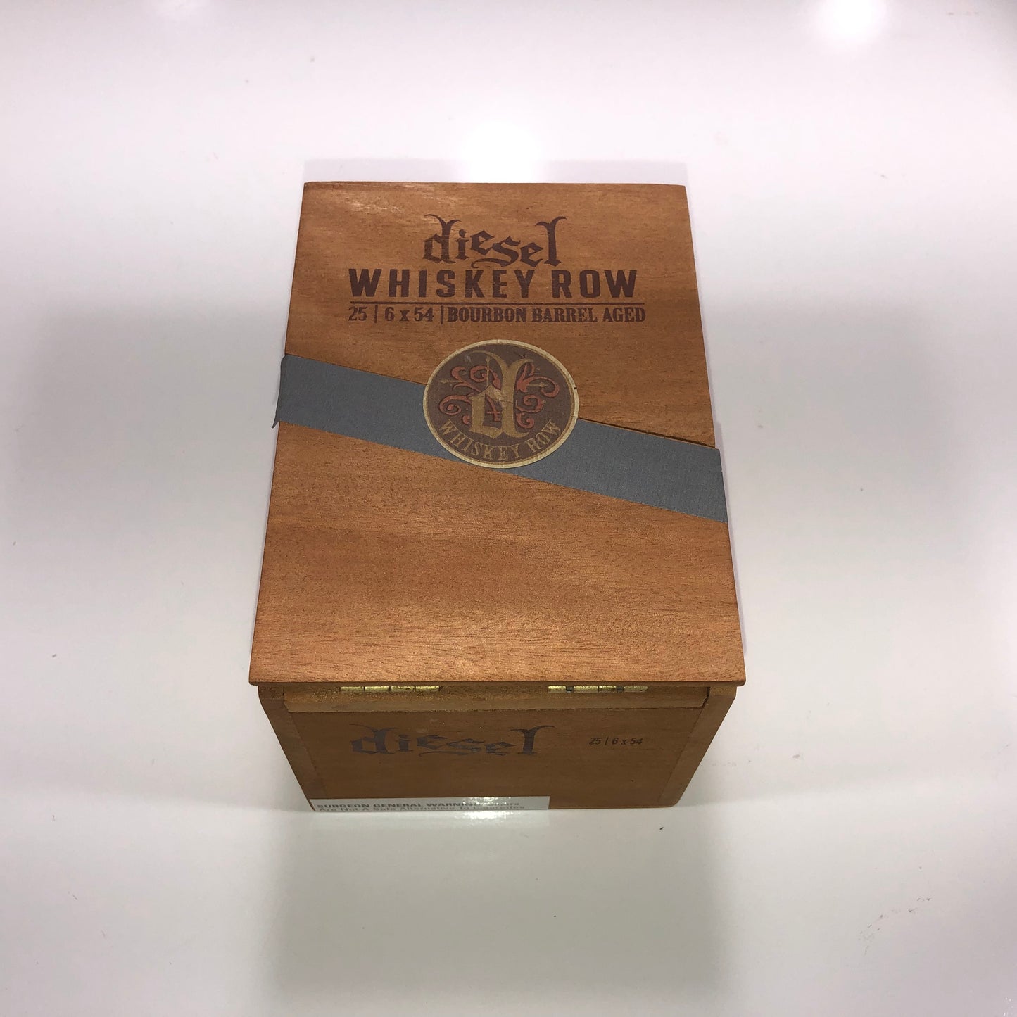 Diesel Whiskey Row Toro Empty Wooden Cigar Box 4.75x6.75x4.75