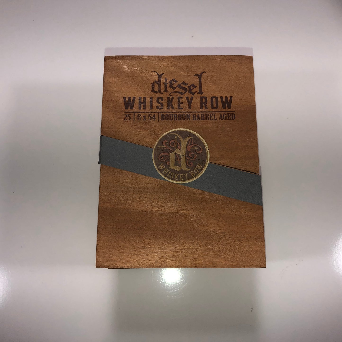 Diesel Whiskey Row Toro Empty Wooden Cigar Box 4.75x6.75x4.75