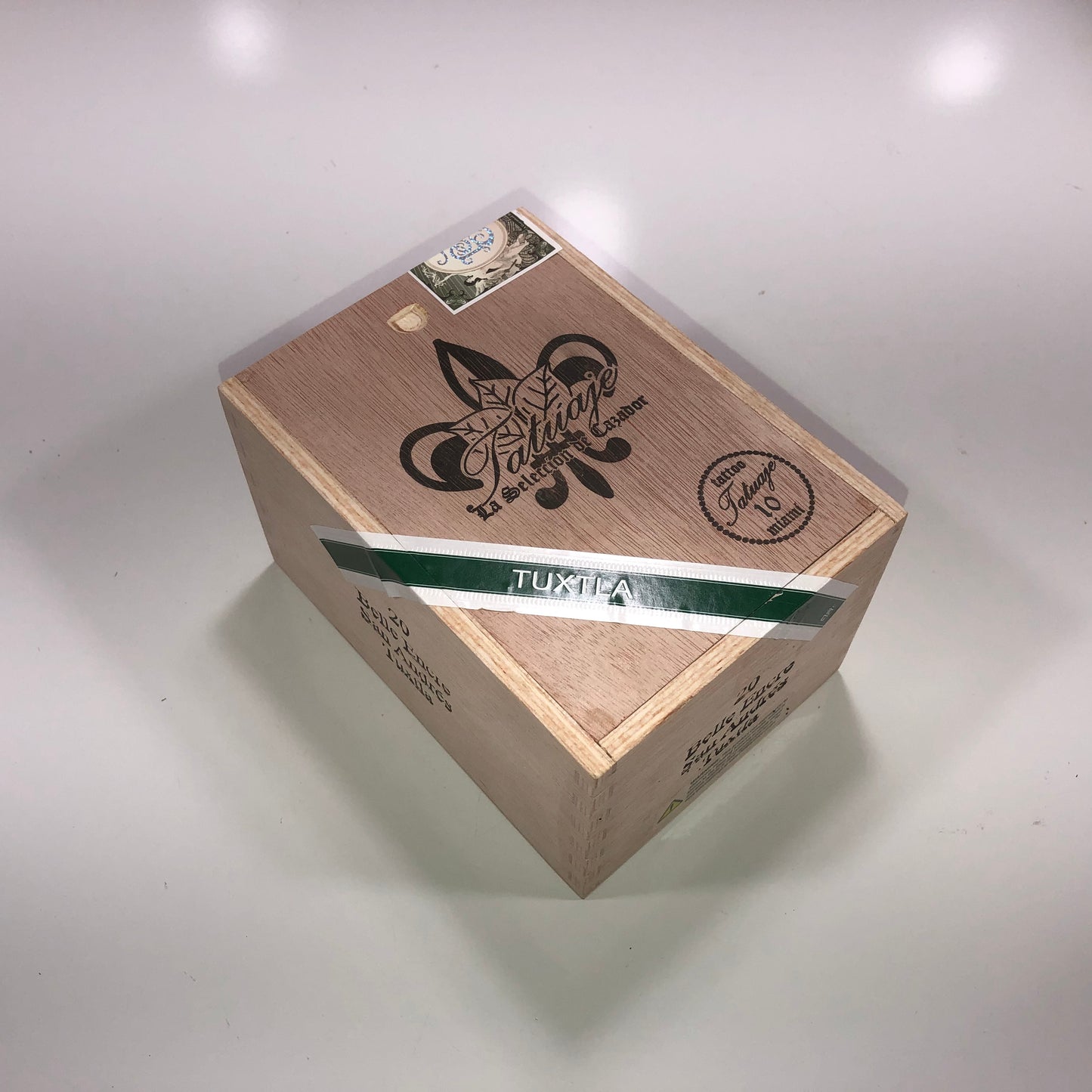 Tatuaje Tuxtla Encre Empty Wooden Cigar Box 4.25x6x3.5