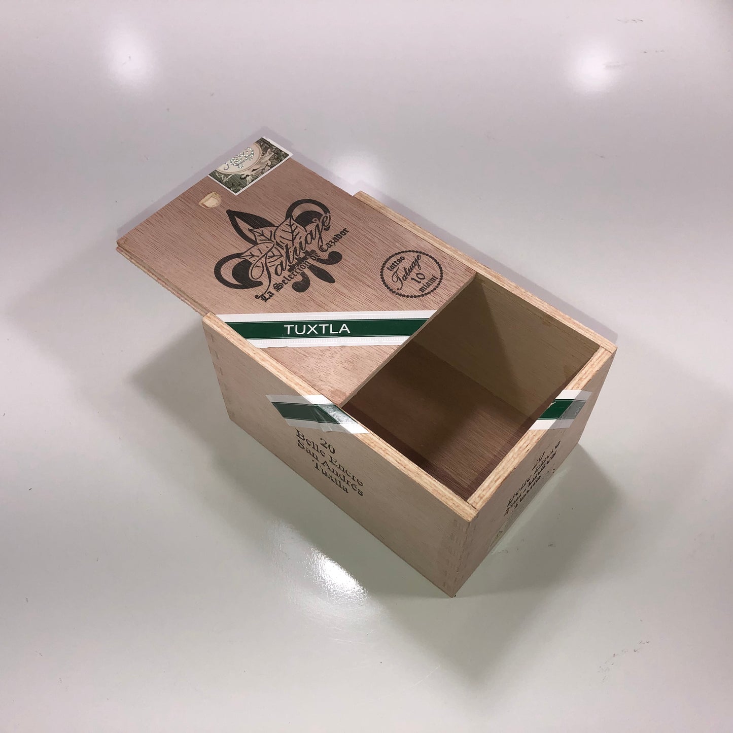 Tatuaje Tuxtla Encre Empty Wooden Cigar Box 4.25x6x3.5