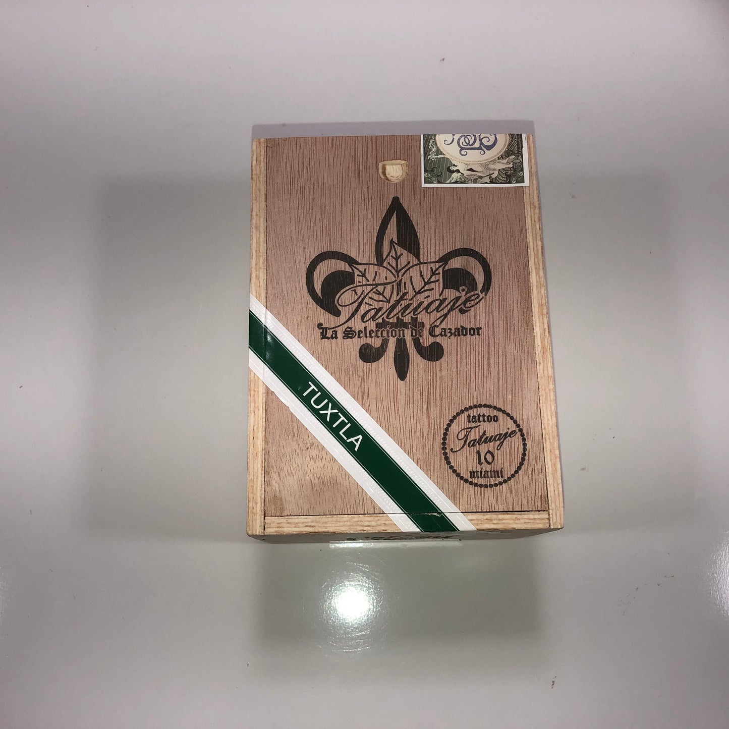 Tatuaje Tuxtla Encre Empty Wooden Cigar Box 4.25x6x3.5