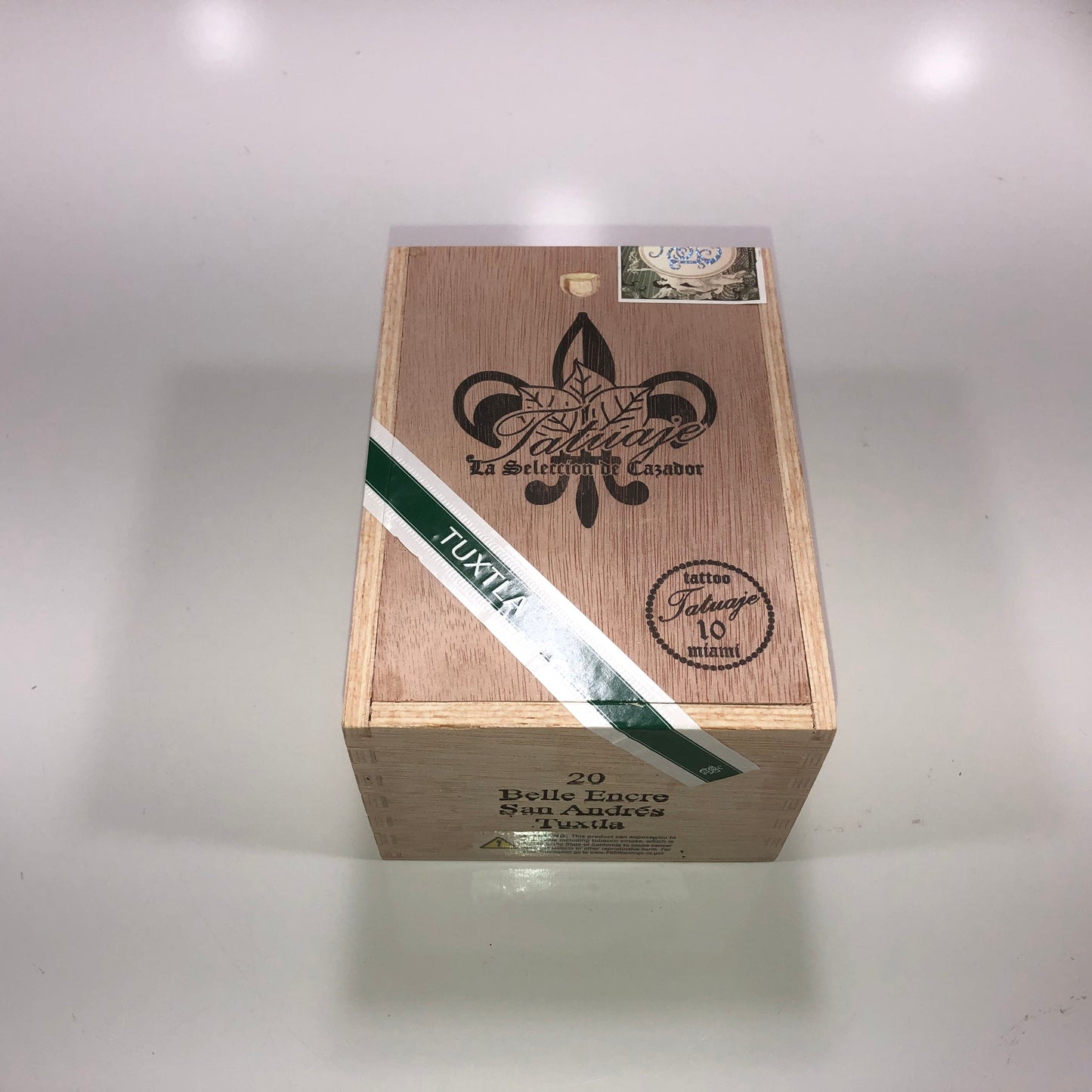 Tatuaje Tuxtla Encre Empty Wooden Cigar Box 4.25x6x3.5