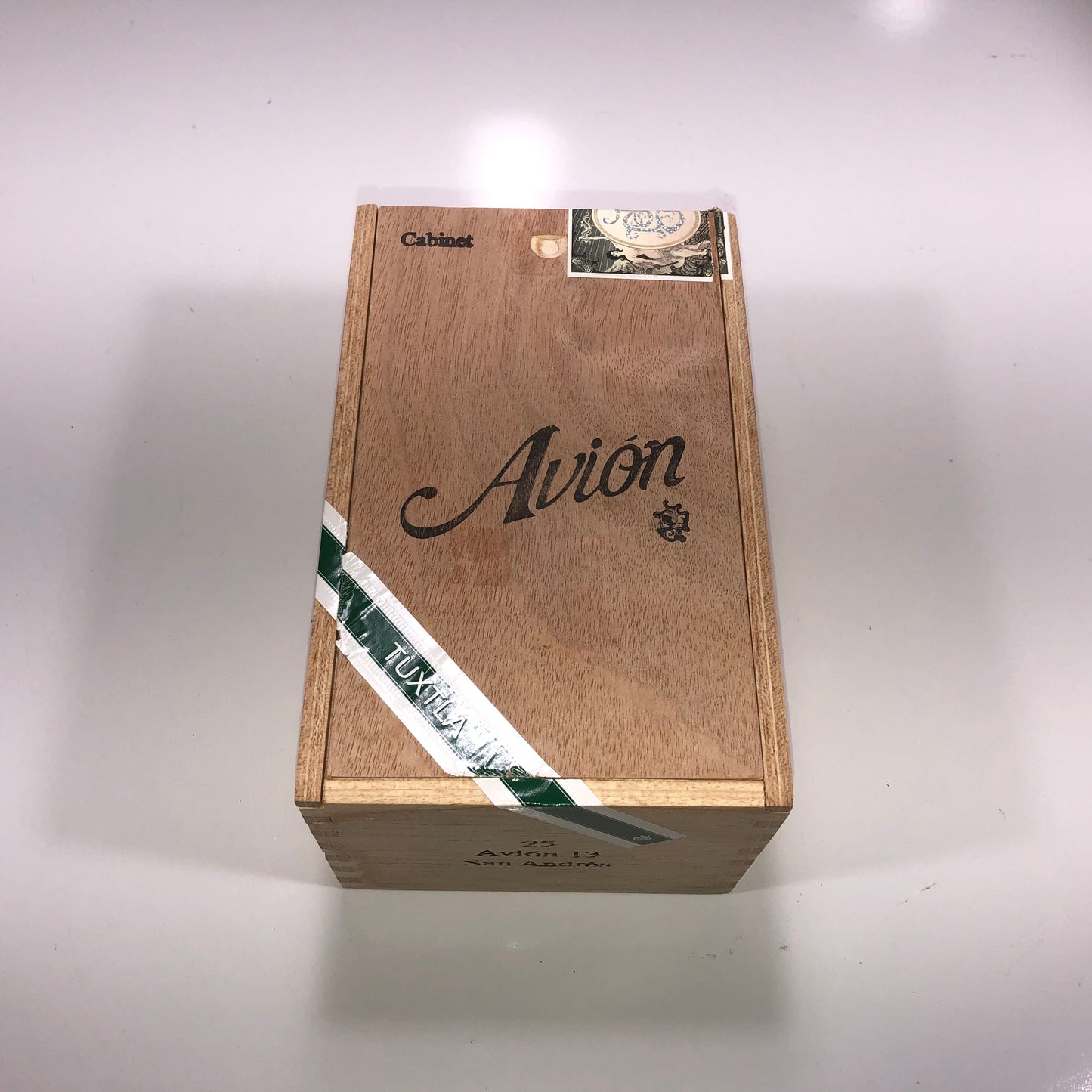 Tatuaje Tuxtla Avion 13 Empty Wooden Cigar Box 4.75x7.5x3.75