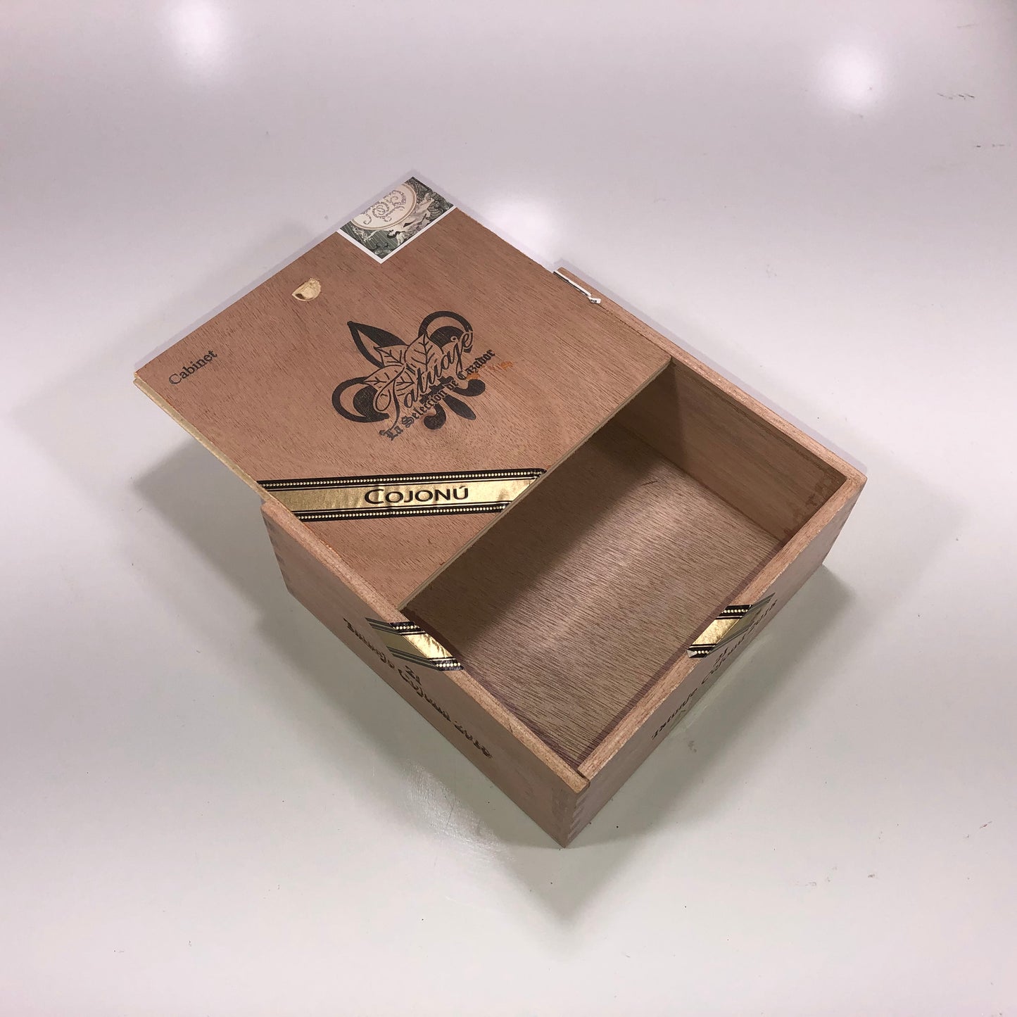 Tatuaje Cojonu 2018 Empty Wooden Cigar Box 6.75x6.25x2.75