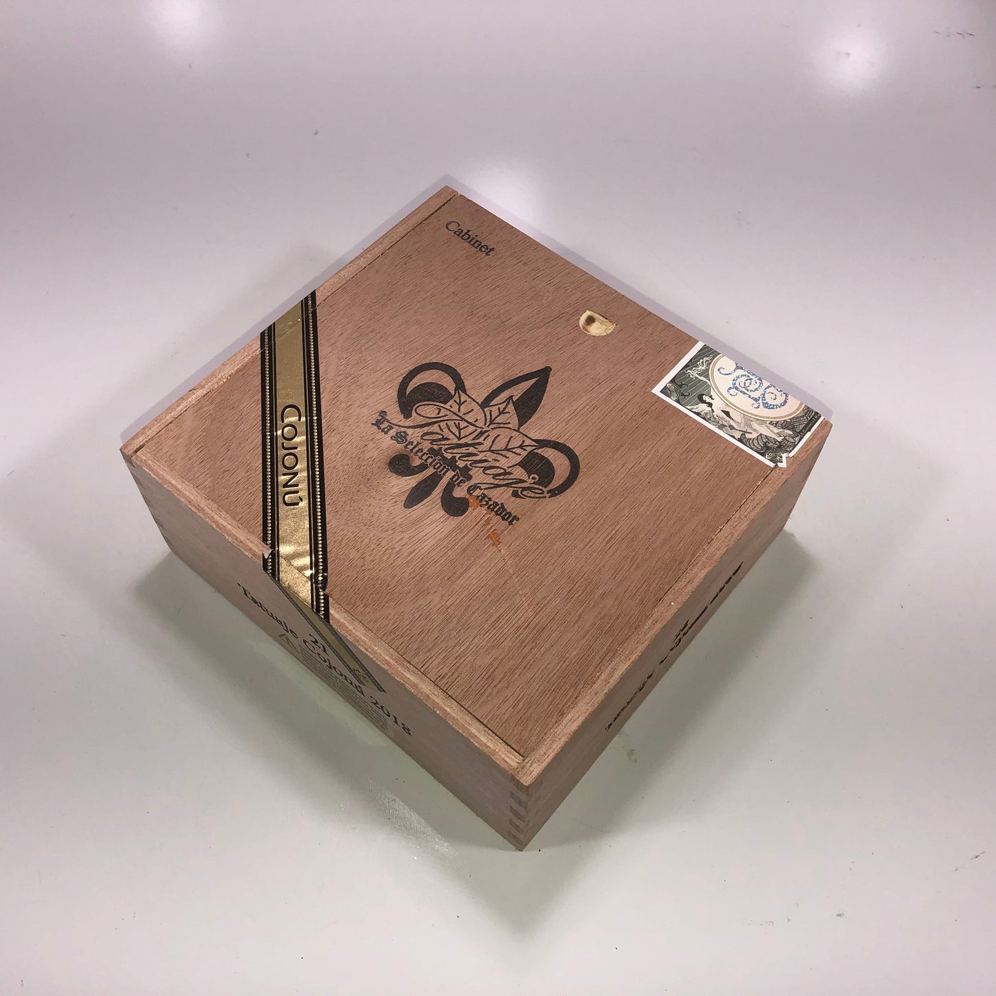 Tatuaje Cojonu 2018 Empty Wooden Cigar Box 6.75x6.25x2.75