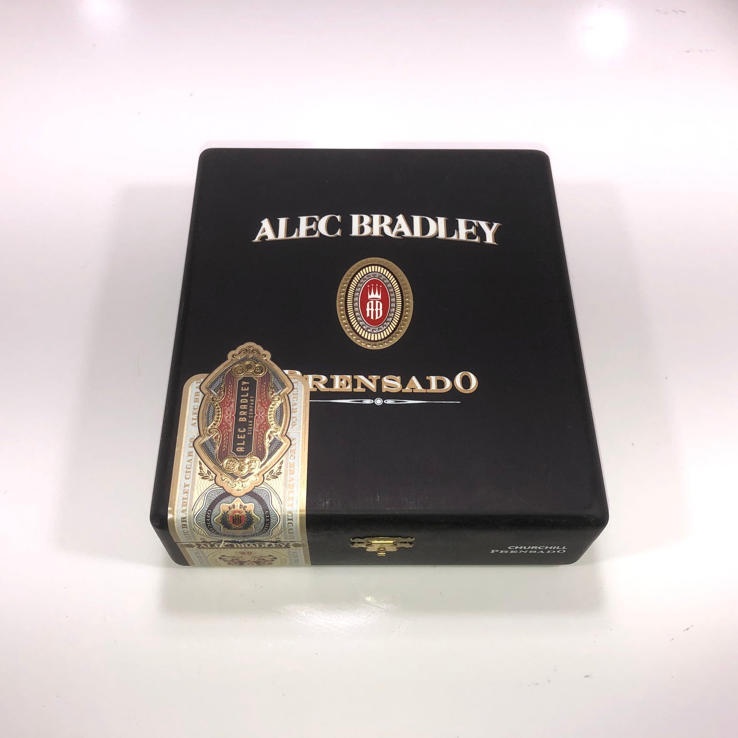 Alec Bradley Prensado Churchill Empty Wooden Cigar Box 7.25x8x2.5