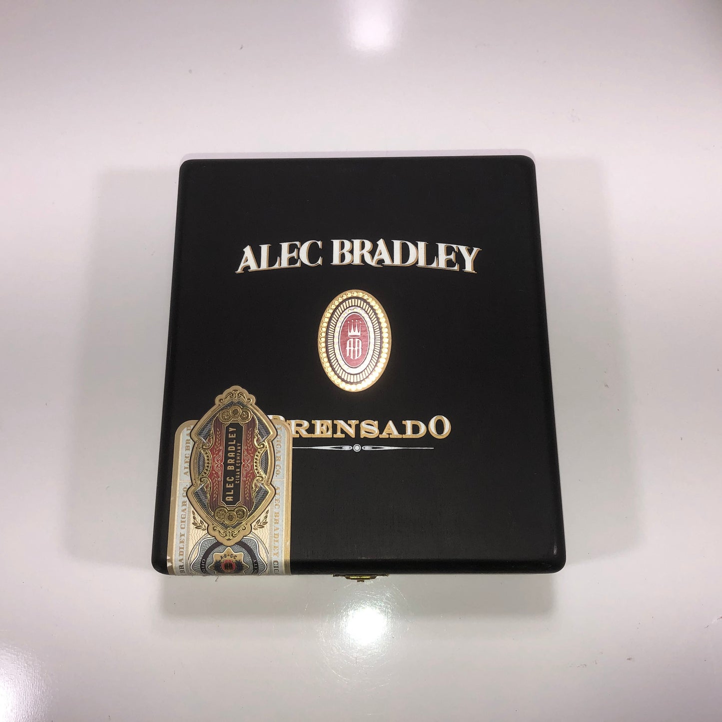 Alec Bradley Prensado Churchill Empty Wooden Cigar Box 7.25x8x2.5