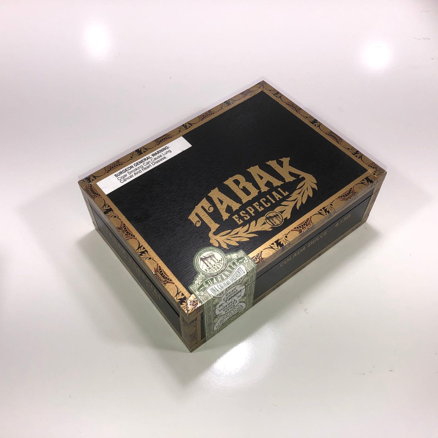 Tabak Especial Colada Empty Wooden Cigar Box 8.25x6.25x2.75