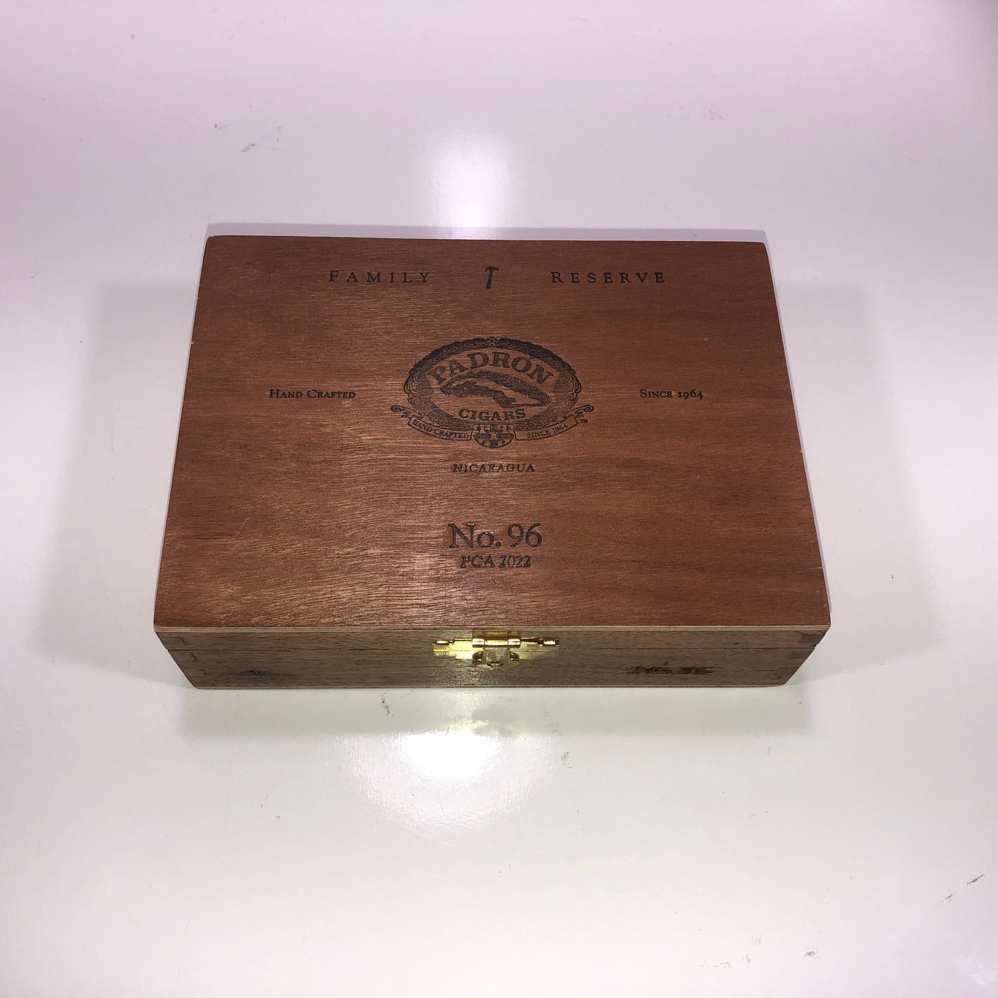 Padron No96 Empty Wooden Cigar Box 6.75x5x2