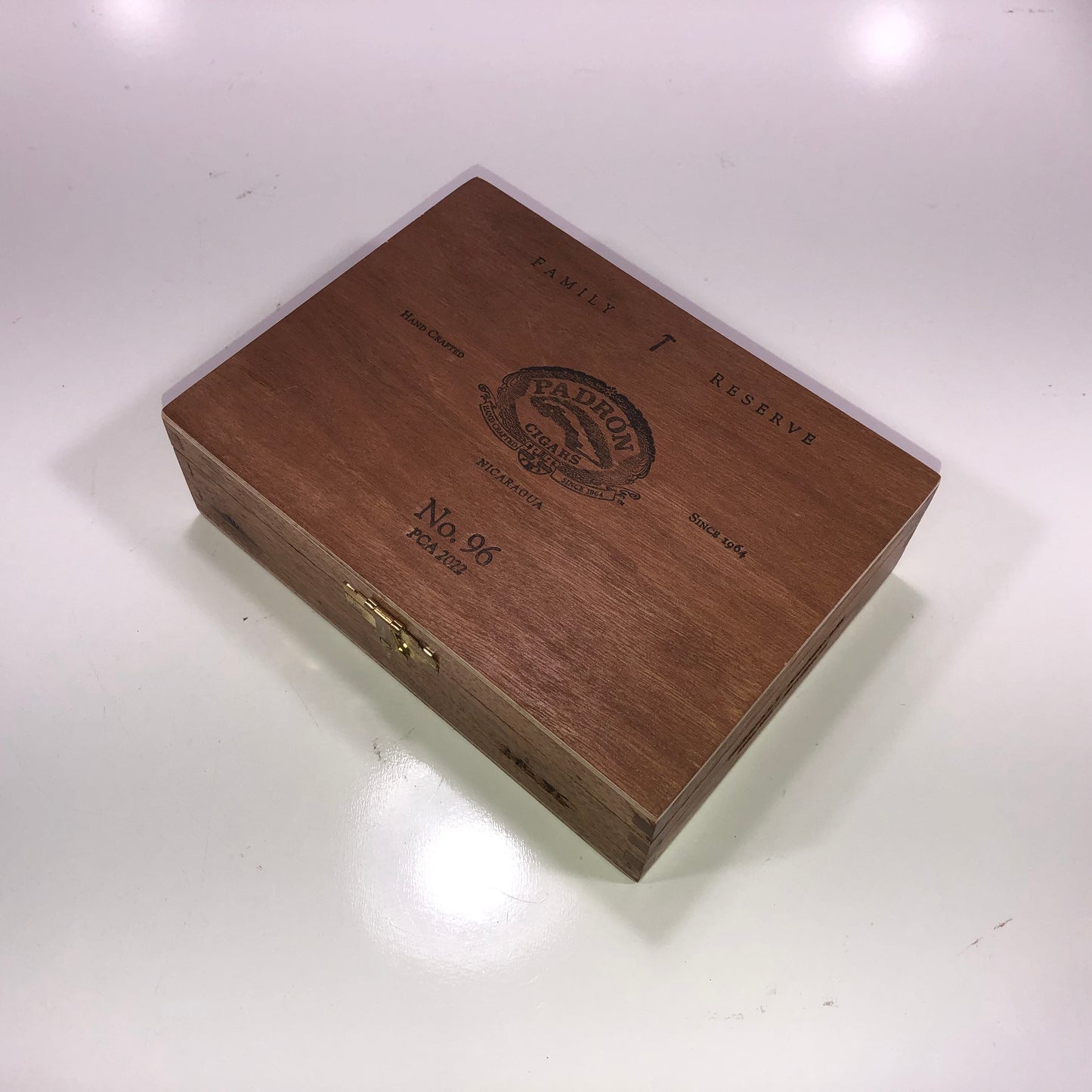 Padron No96 Empty Wooden Cigar Box 6.75x5x2