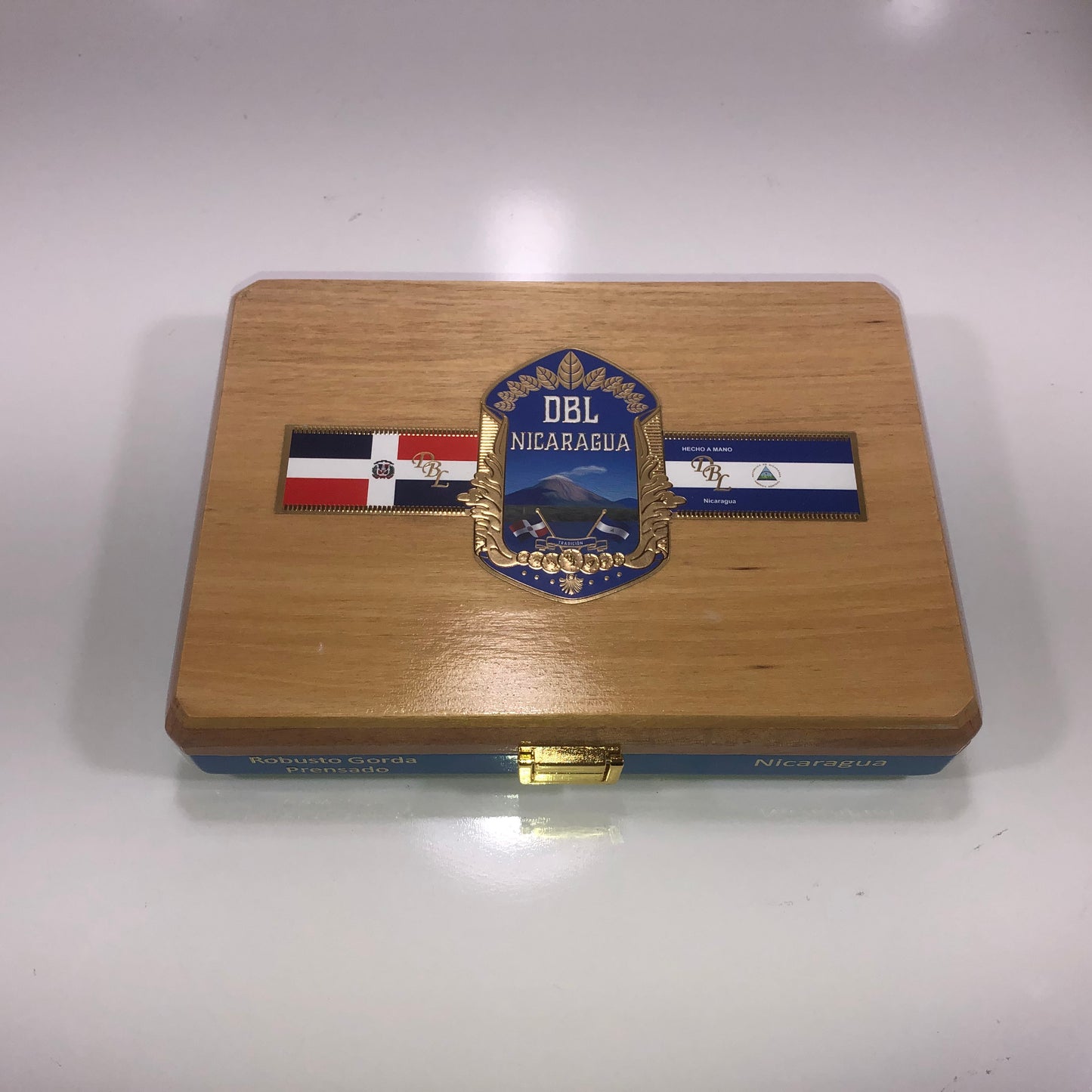 DBL Nicaragua Robusto Gorda Empty Wooden Cigar Box 9.75x7x2