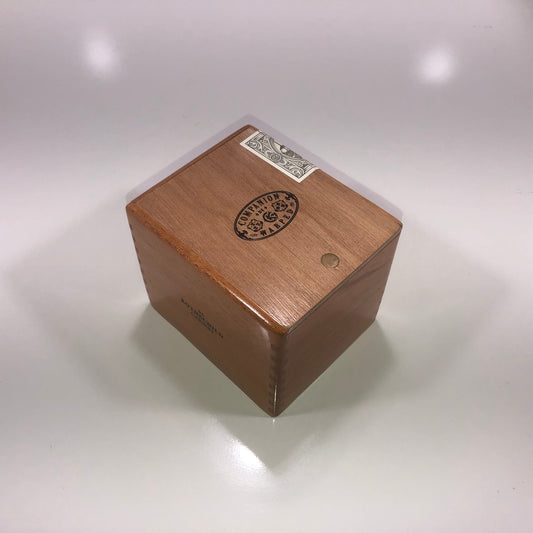 Warped Cigars Rothschild Empty Wooden Cigar Box 4.25x5.25x4.25