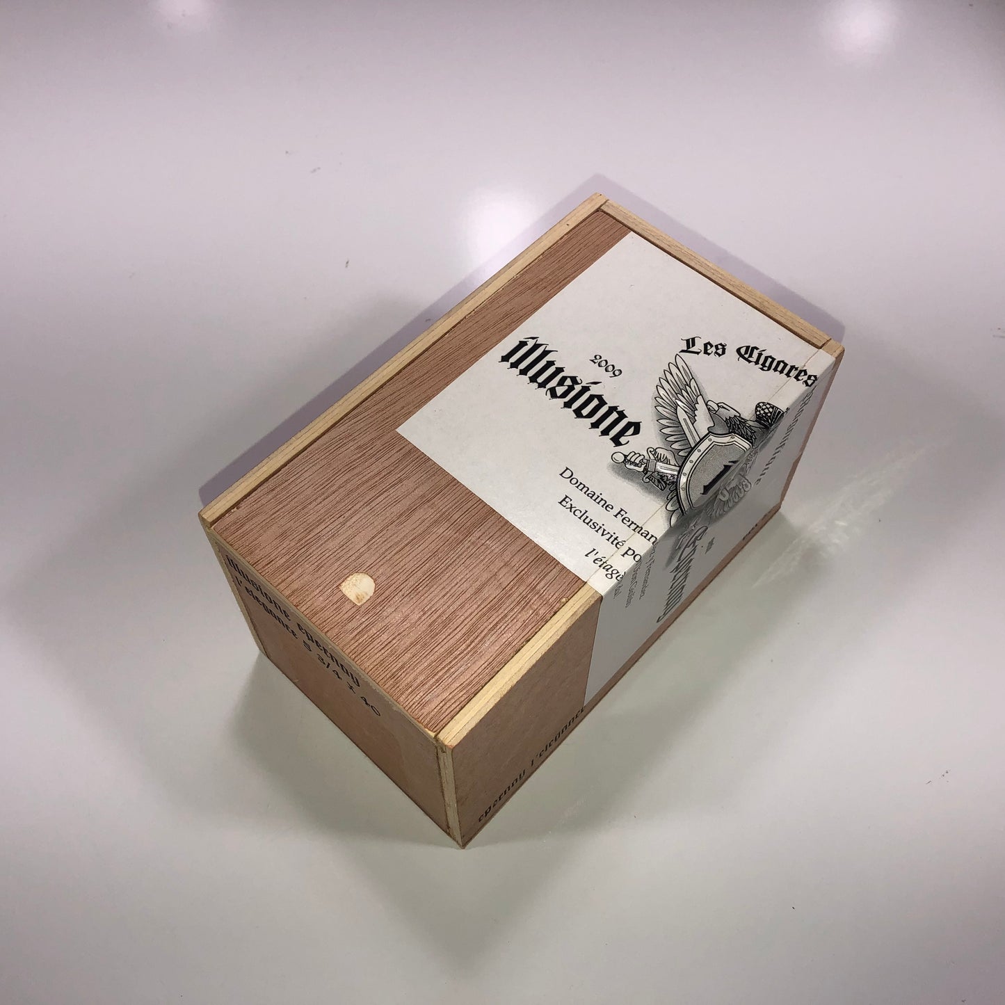 Illusione Epernay L'Elegance Empty Wooden Cigar Box 3.75x6.5x3.5