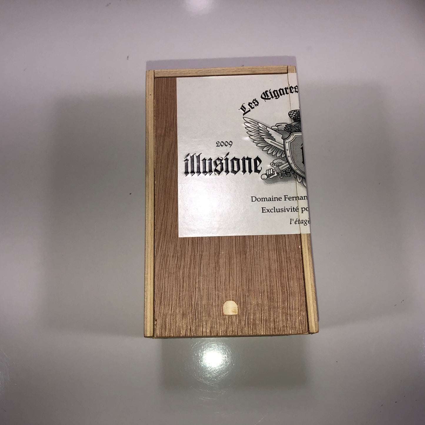 Illusione Epernay L'Elegance Empty Wooden Cigar Box 3.75x6.5x3.5