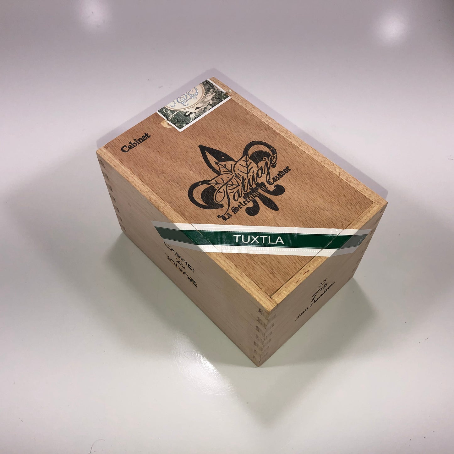 Tatuaje Tuxtla 7th Empty Wooden Cigar Box 4.25x6.25x4