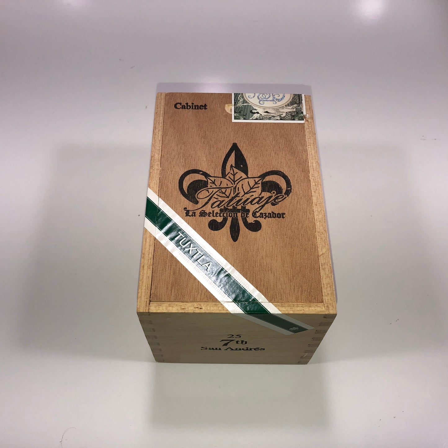 Tatuaje Tuxtla 7th Empty Wooden Cigar Box 4.25x6.25x4