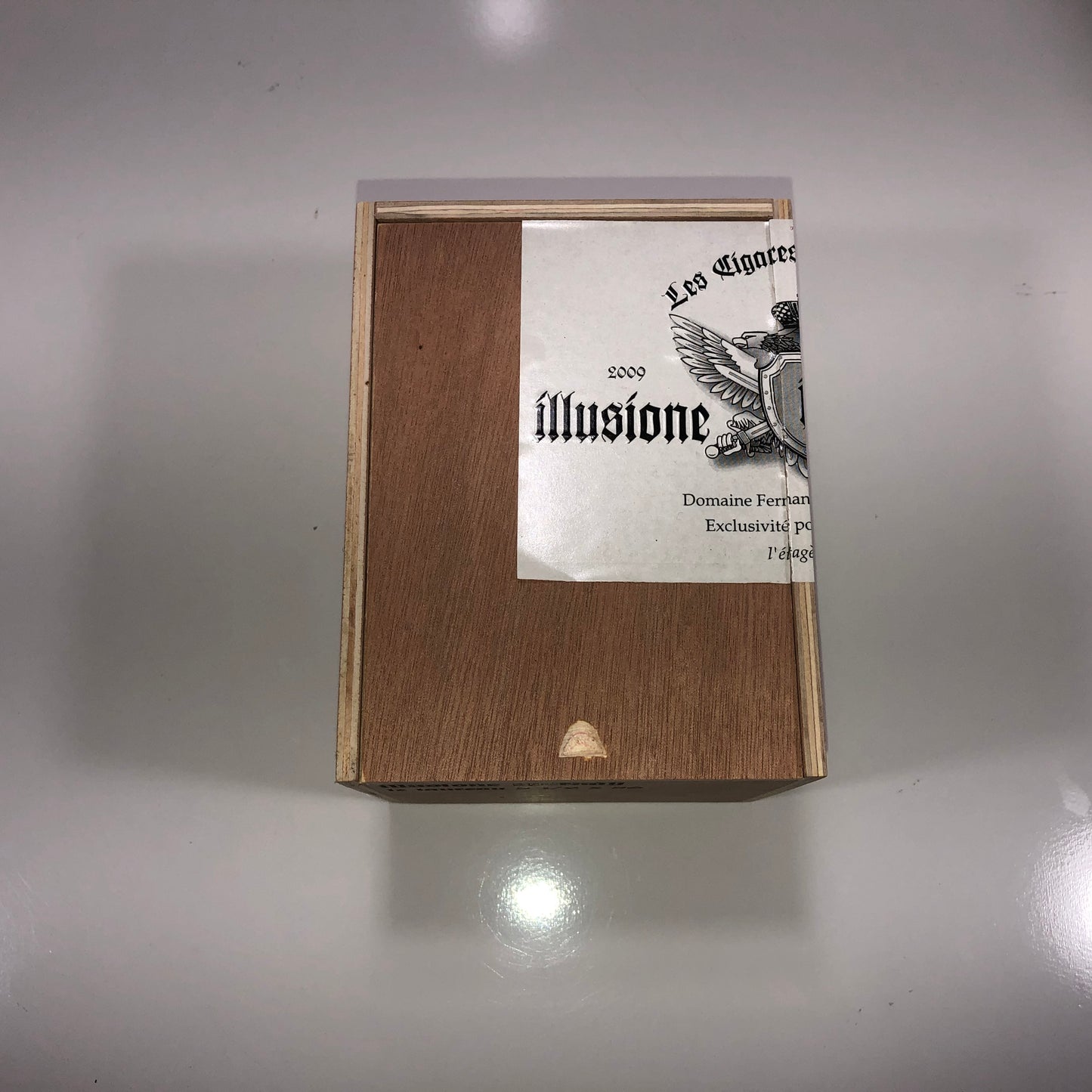 Illusione Epernay Le Taureau Empty Wooden Cigar Box 4.75x6.25x4.25