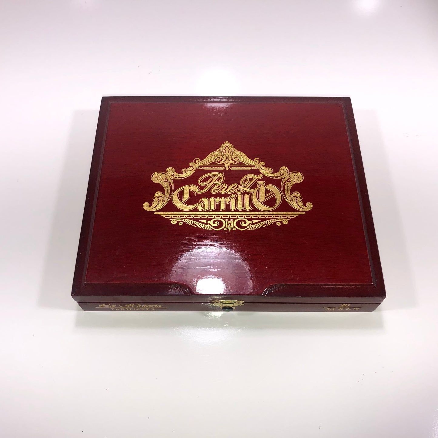 Ep Carrillo La Historia Parientes Empty Wooden Cigar Box 9.75x8.5x1.75