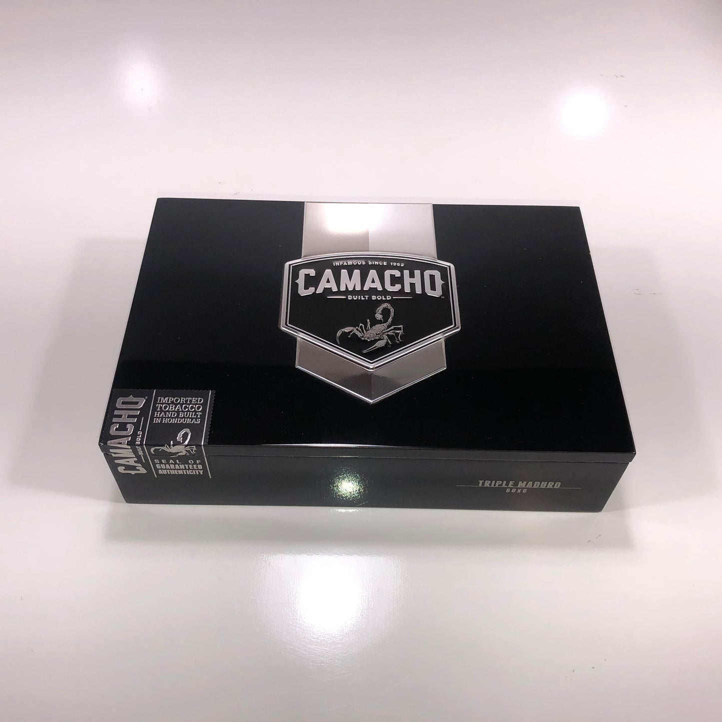 Camacho Triple Maduro Gordo Empty Wooden Cigar Box 10.25x7x2.5