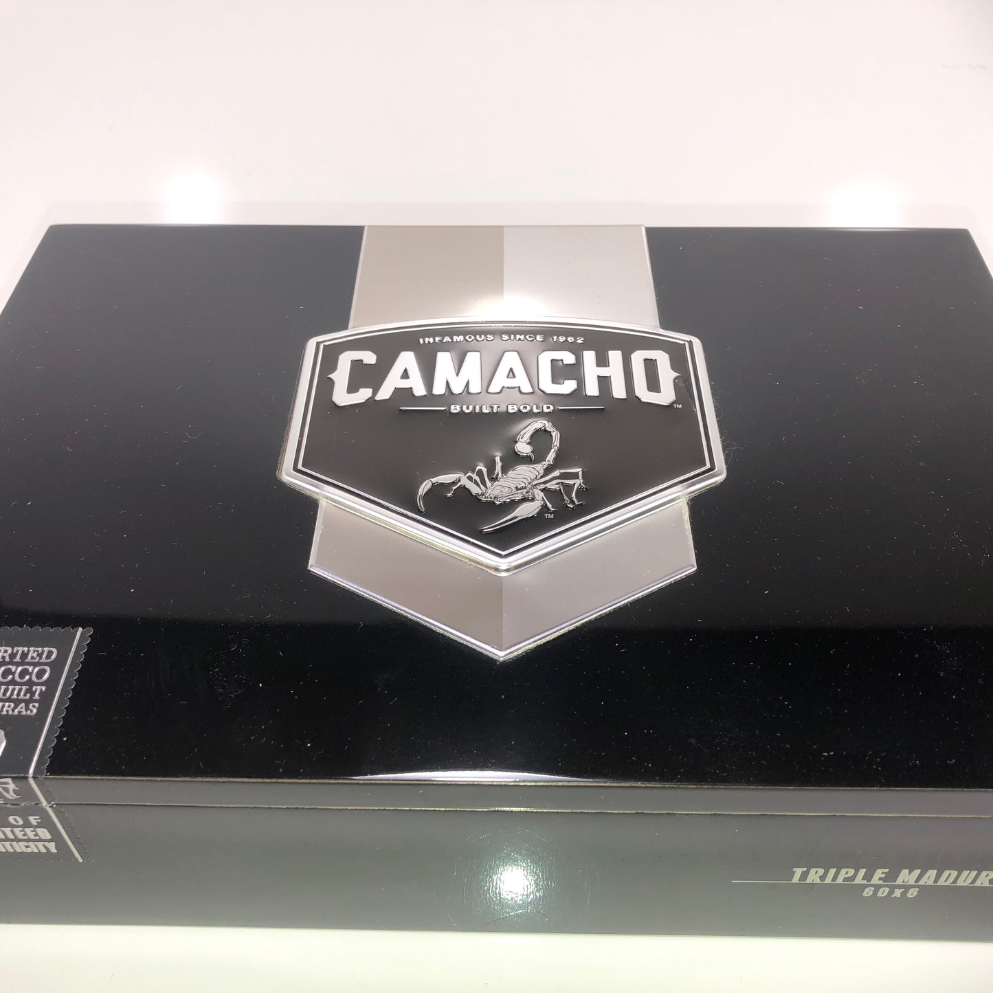 Camacho Triple Maduro Gordo Empty Wooden Cigar Box 10.25x7x2.5