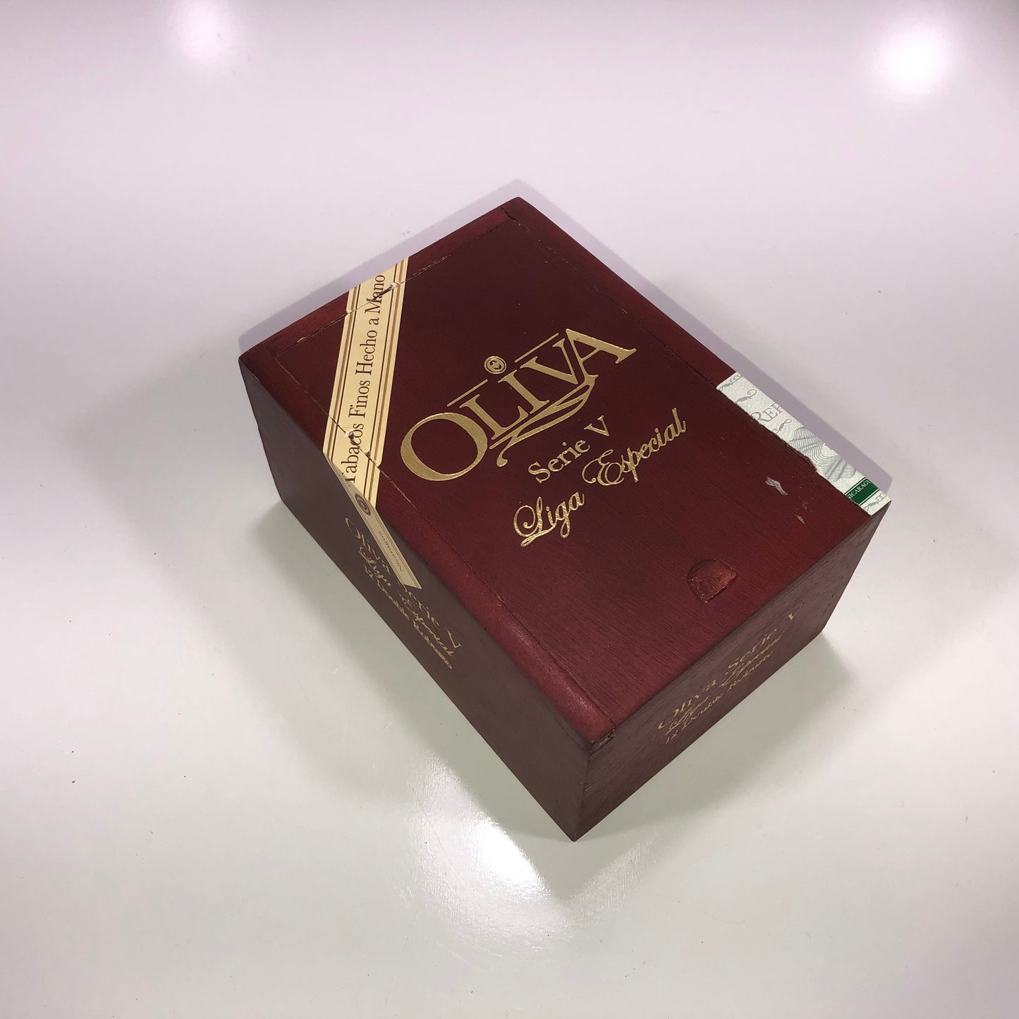 Oliva Serie V Double Robusto Empty Wooden Cigar Box 4x6x3