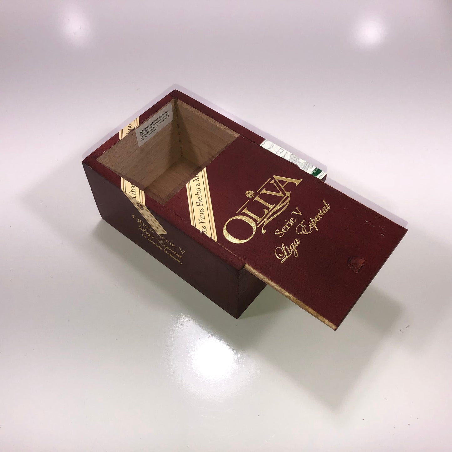 Oliva Serie V Double Robusto Empty Wooden Cigar Box 4x6x3