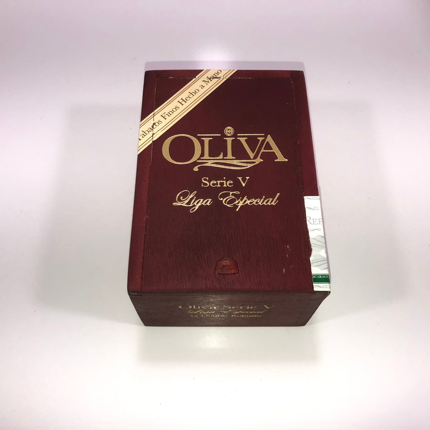 Oliva Serie V Double Robusto Empty Wooden Cigar Box 4x6x3