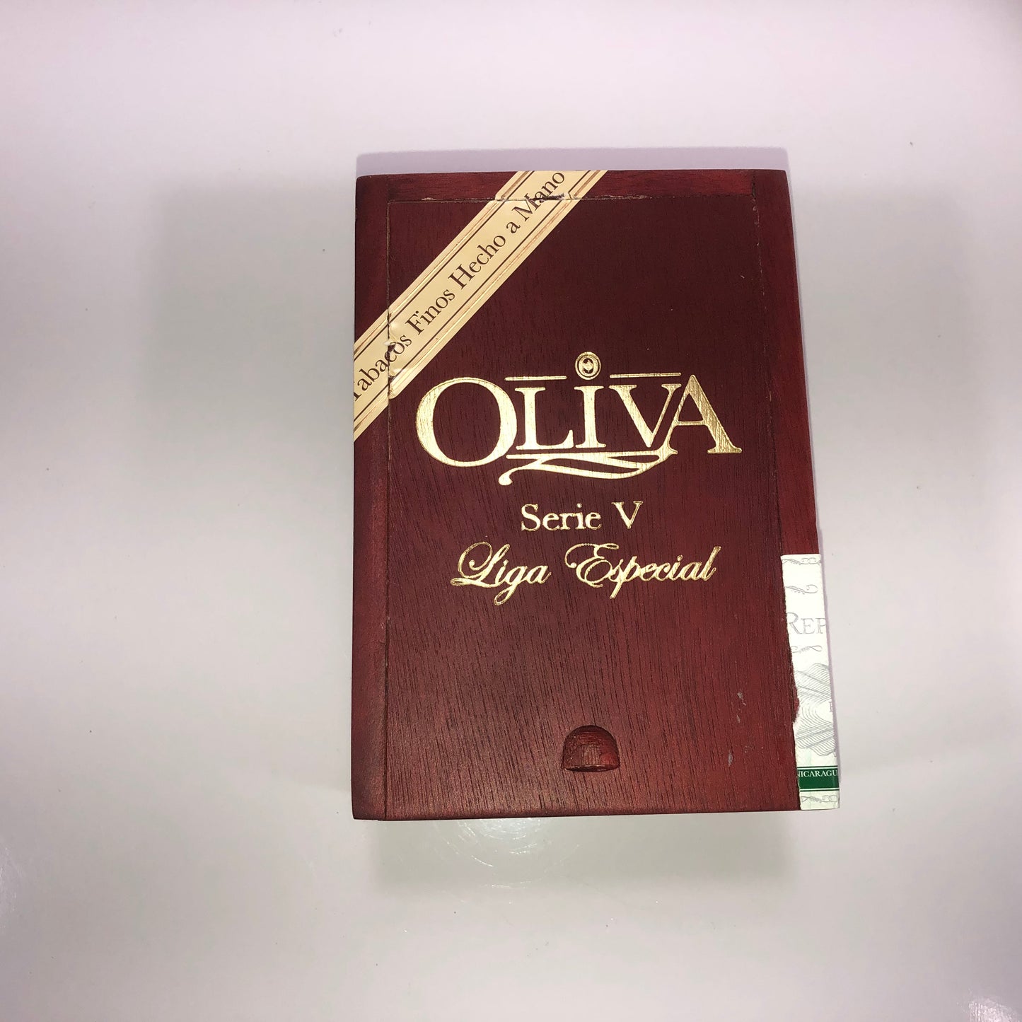 Oliva Serie V Double Robusto Empty Wooden Cigar Box 4x6x3