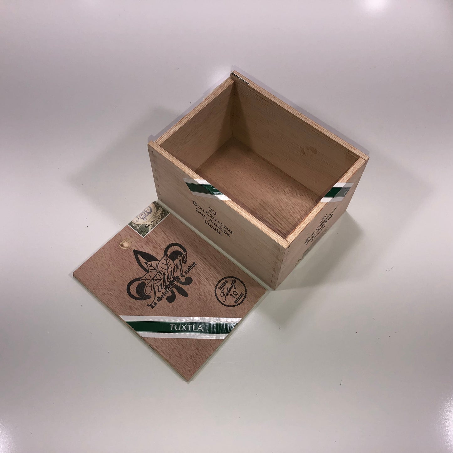 Tatuaje Tuxtla Bon Chasseur Empty Wooden Cigar Box 4.75x6x3.75