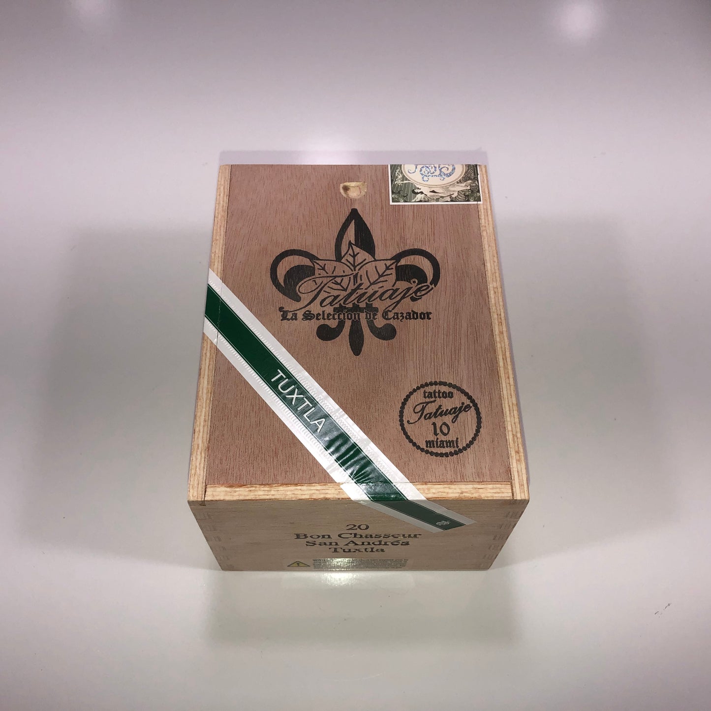 Tatuaje Tuxtla Bon Chasseur Empty Wooden Cigar Box 4.75x6x3.75