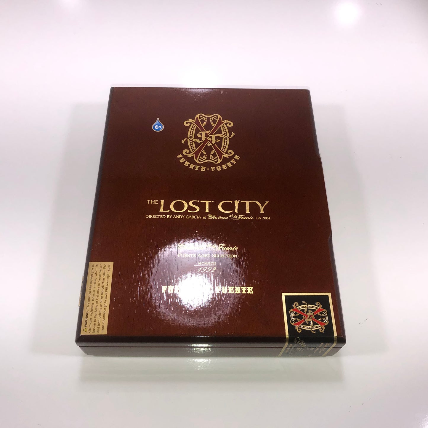 Arturo Fuente Opus X The Lost City Double Robusto Empty Wooden Cigar Box 8x10x2