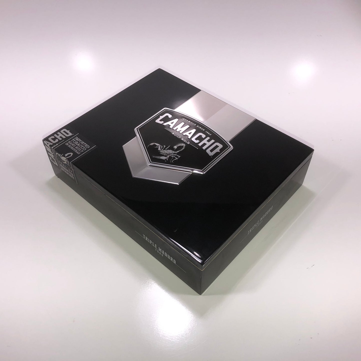 Camacho Triple Maduro Toro Empty Wooden Cigar Box 8.75x7x2.25