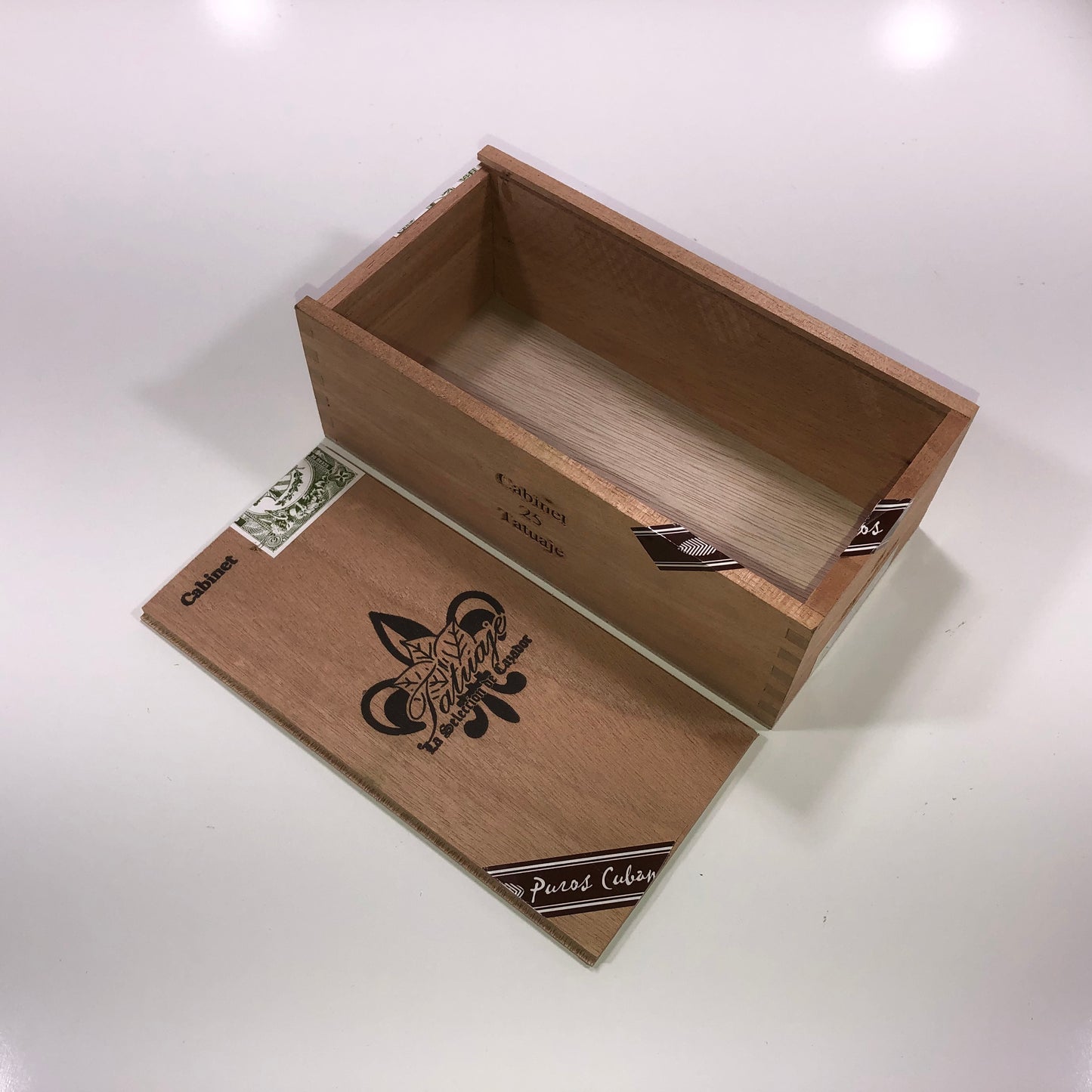 Tatuaje Cabinet Especiales Empty Wooden Cigar Box 4.25x8.5x3