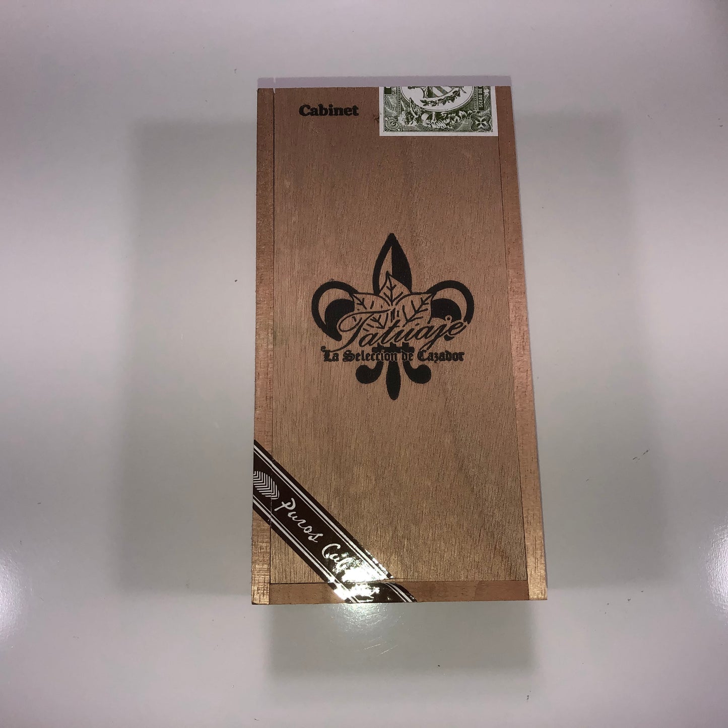 Tatuaje Cabinet Especiales Empty Wooden Cigar Box 4.25x8.5x3