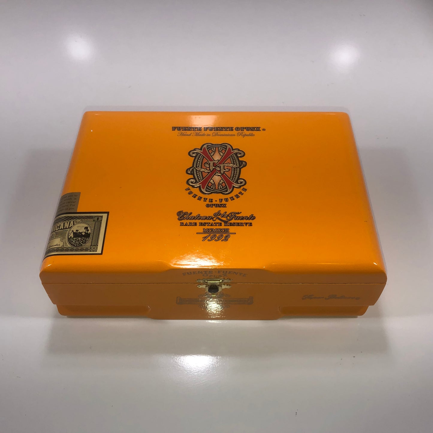 Arturo Fuente Opus X Super Belicoso Empty Wooden Cigar Box 9.75x6.75x3