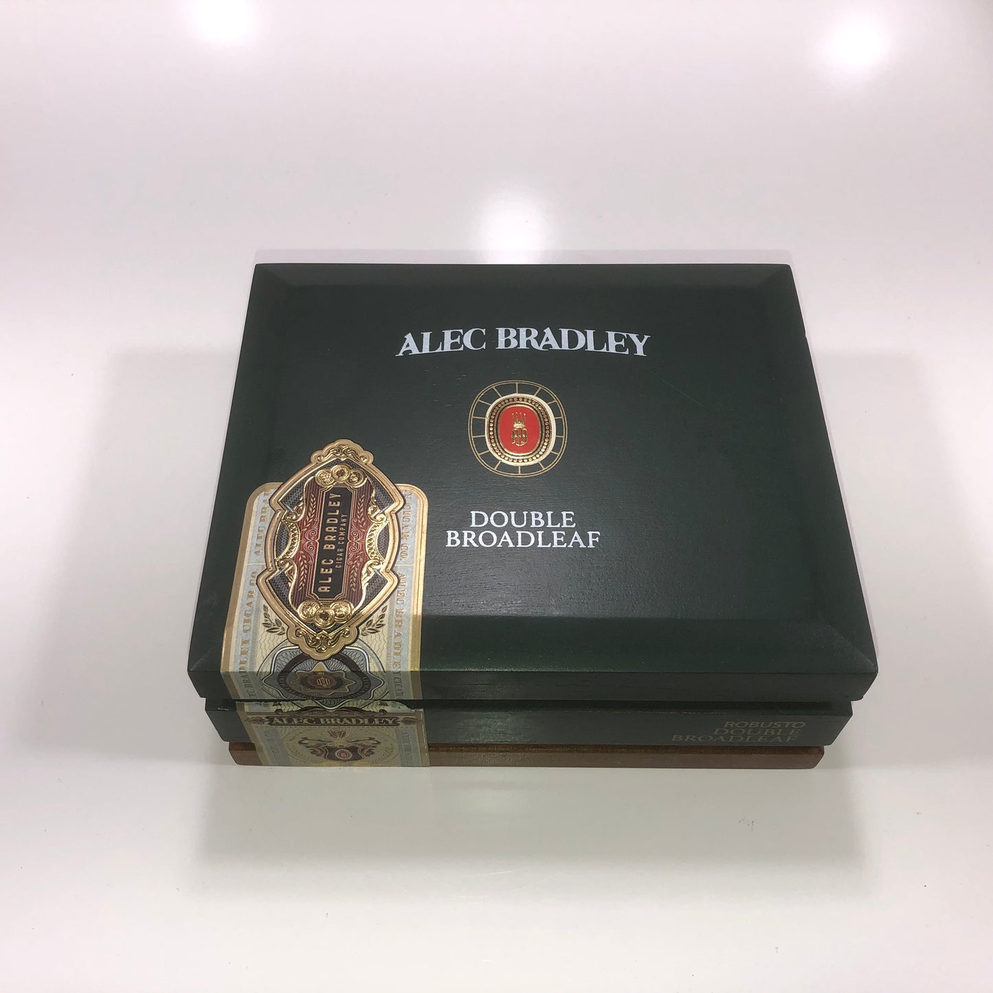 Alec Bradley Double Broadleaf Robusto Empty Wooden Cigar Box 7.25x6x3