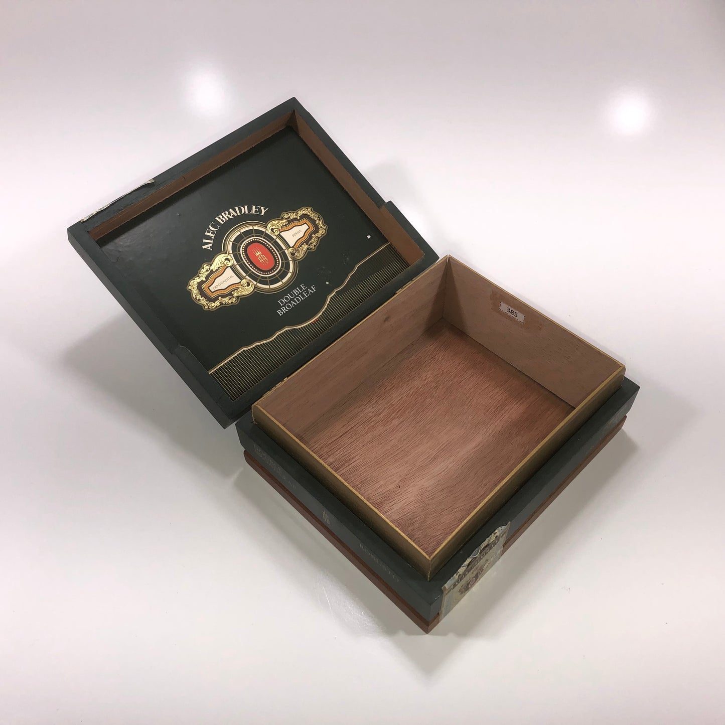 Alec Bradley Double Broadleaf Robusto Empty Wooden Cigar Box 7.25x6x3