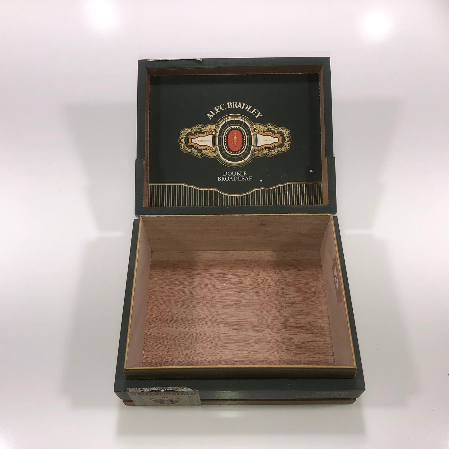 Alec Bradley Double Broadleaf Robusto Empty Wooden Cigar Box 7.25x6x3