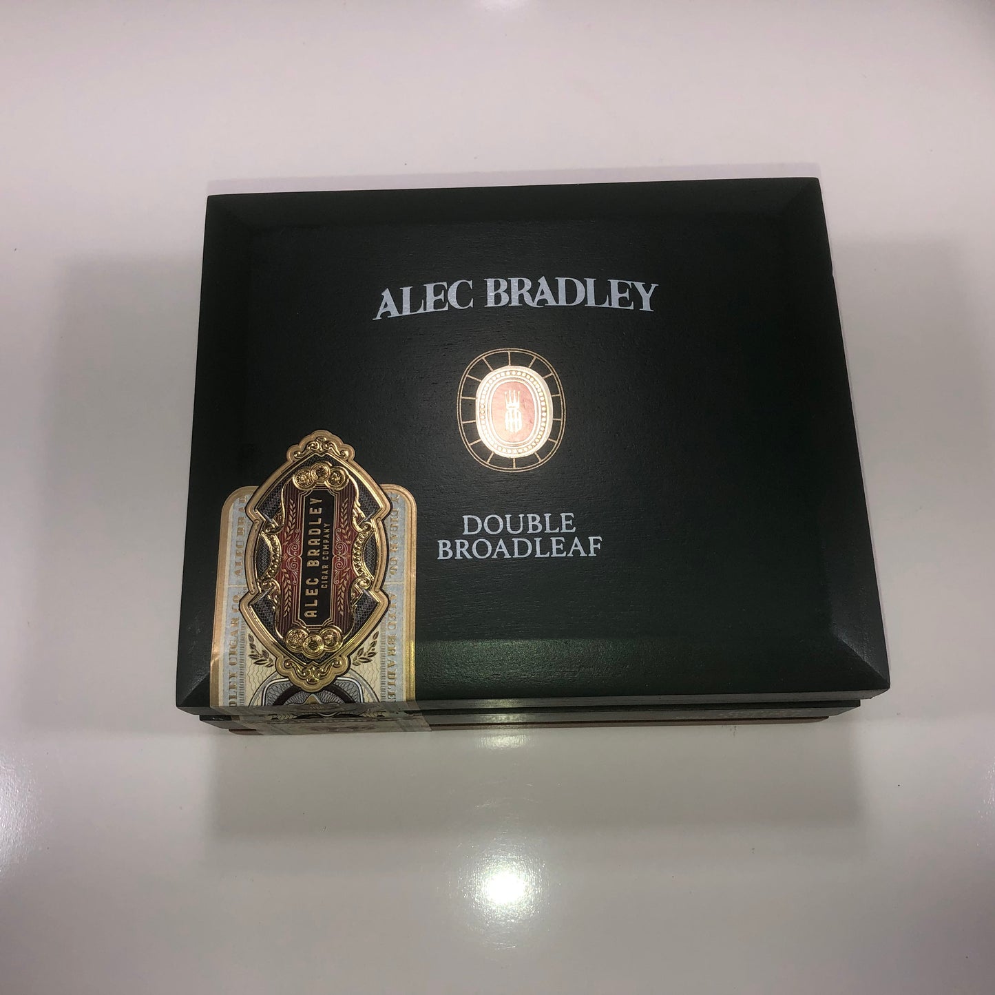 Alec Bradley Double Broadleaf Robusto Empty Wooden Cigar Box 7.25x6x3