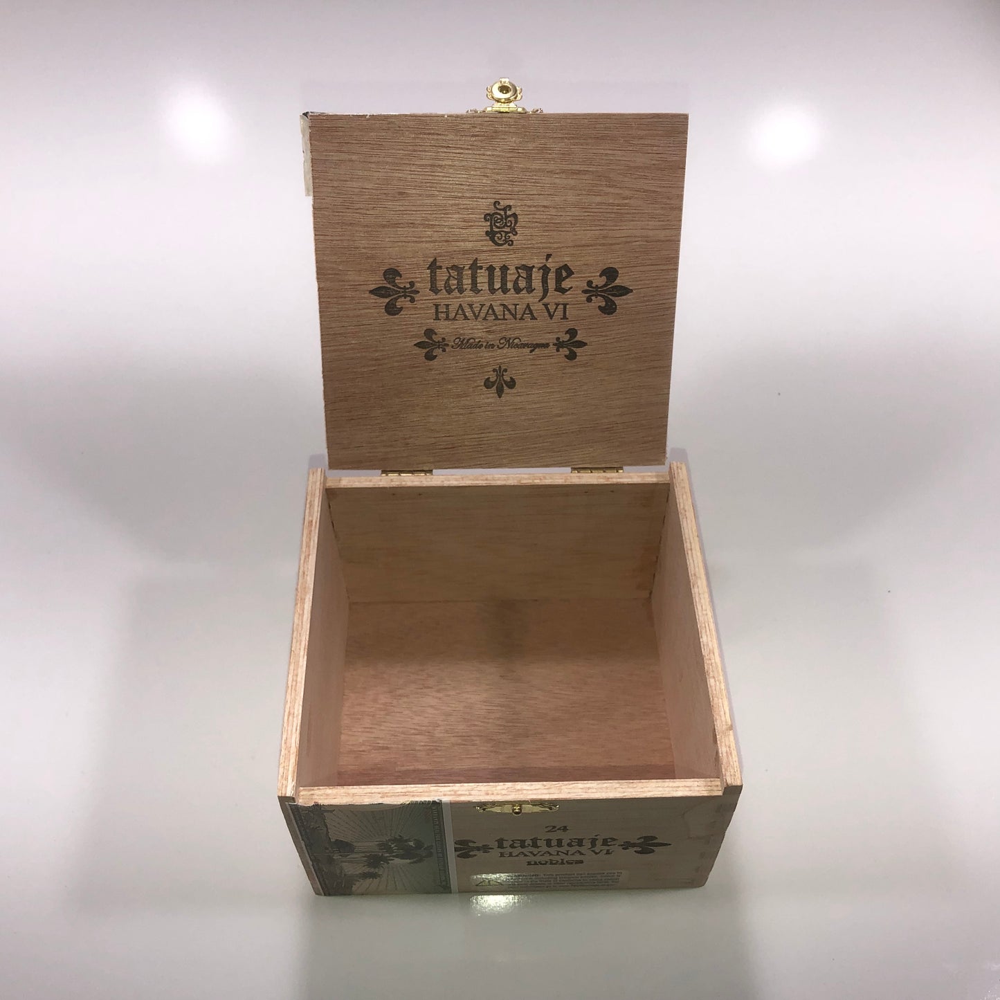 Tatuaje Nobles Empty Wooden Cigar Box 5.5x5x3.75