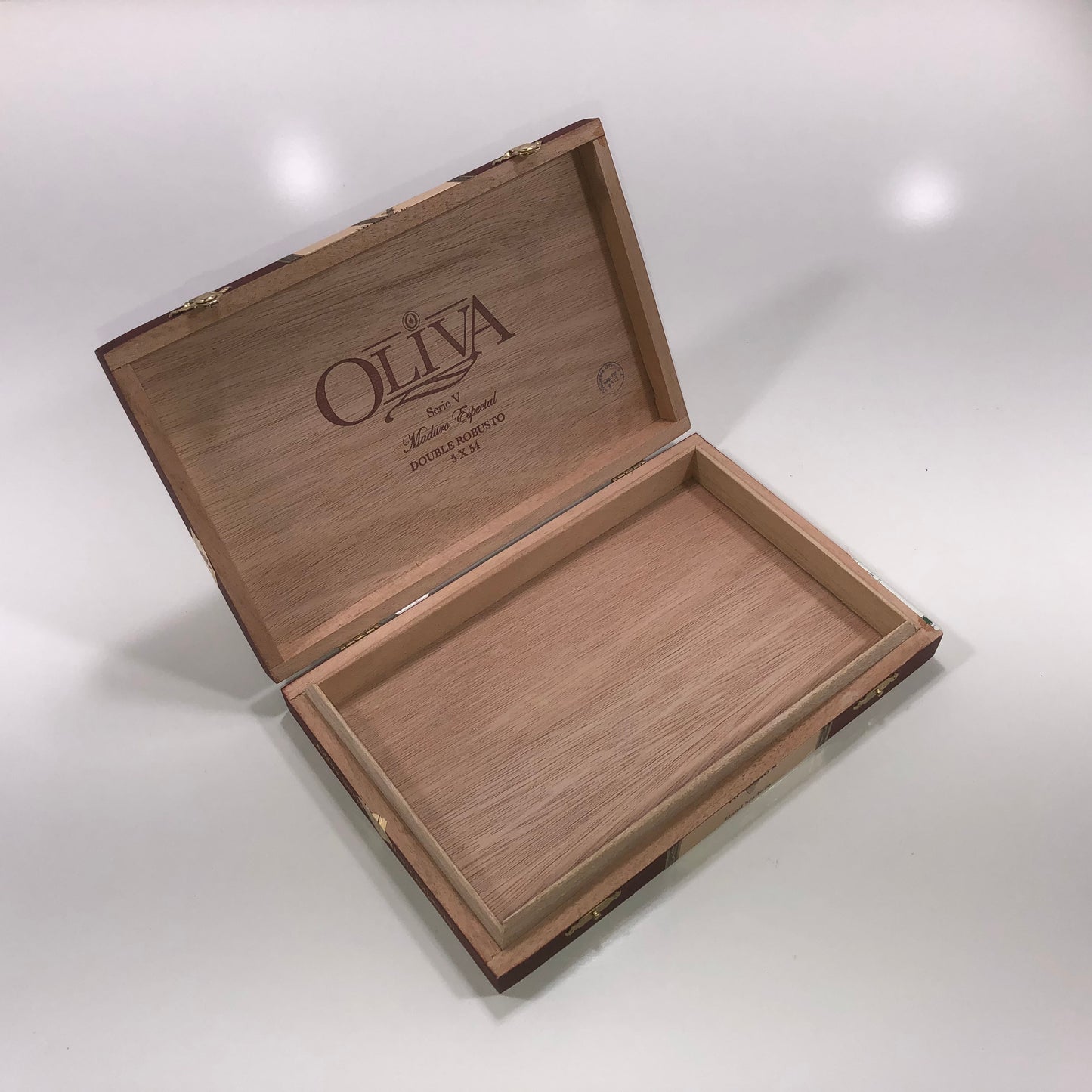 Oliva Serie V Maduro Double Robusto Empty Wooden Cigar Box 9.25x6x1.25