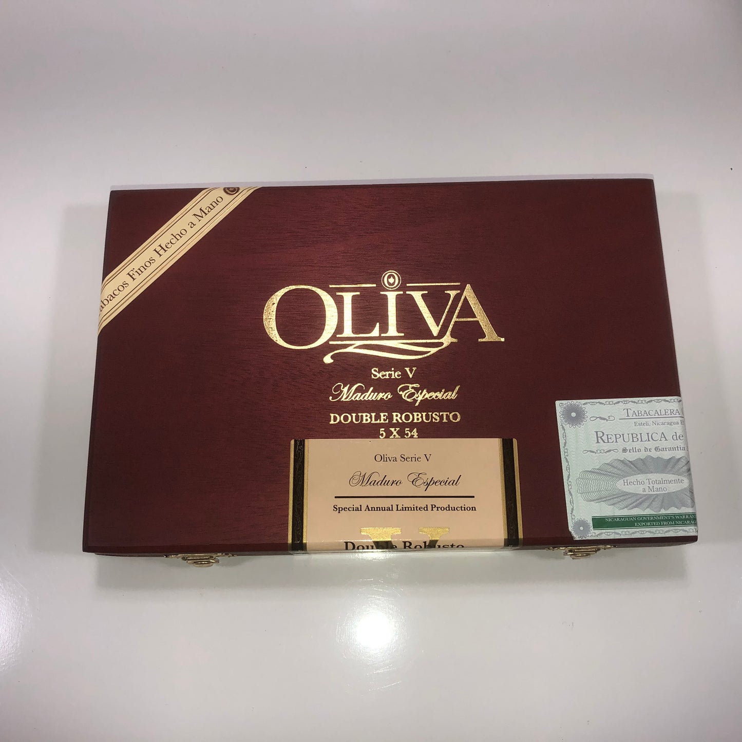 Oliva Serie V Maduro Double Robusto Empty Wooden Cigar Box 9.25x6x1.25