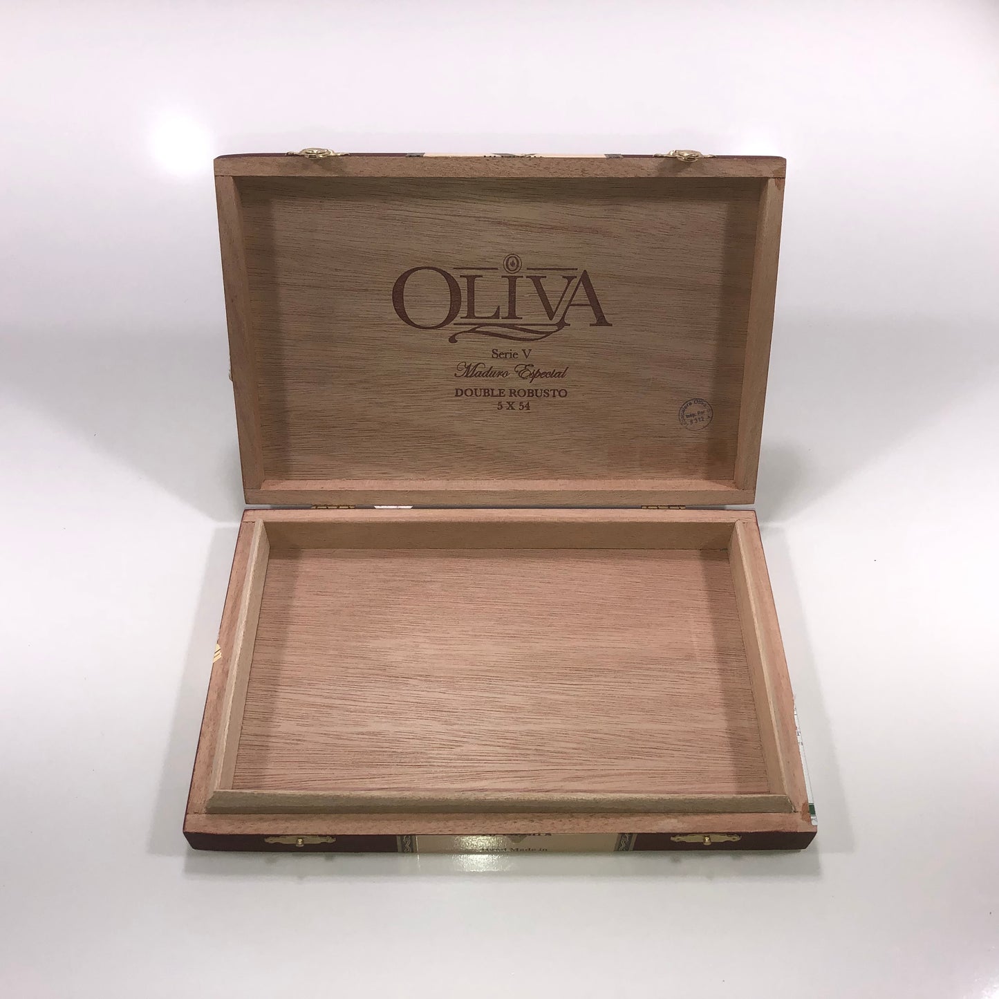 Oliva Serie V Maduro Double Robusto Empty Wooden Cigar Box 9.25x6x1.25