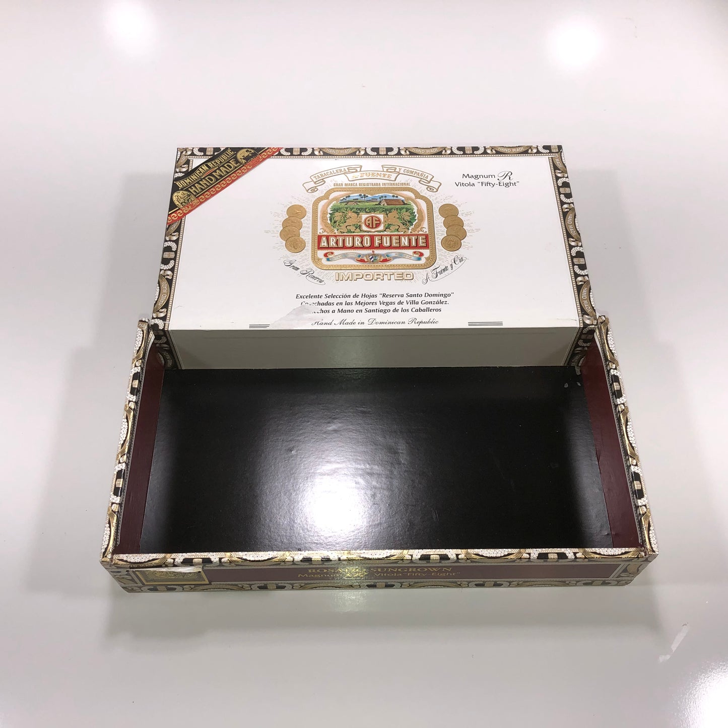 Arturo Fuente Rosado 58 Reserve Empty Cigar Box 11.25x6x2.25