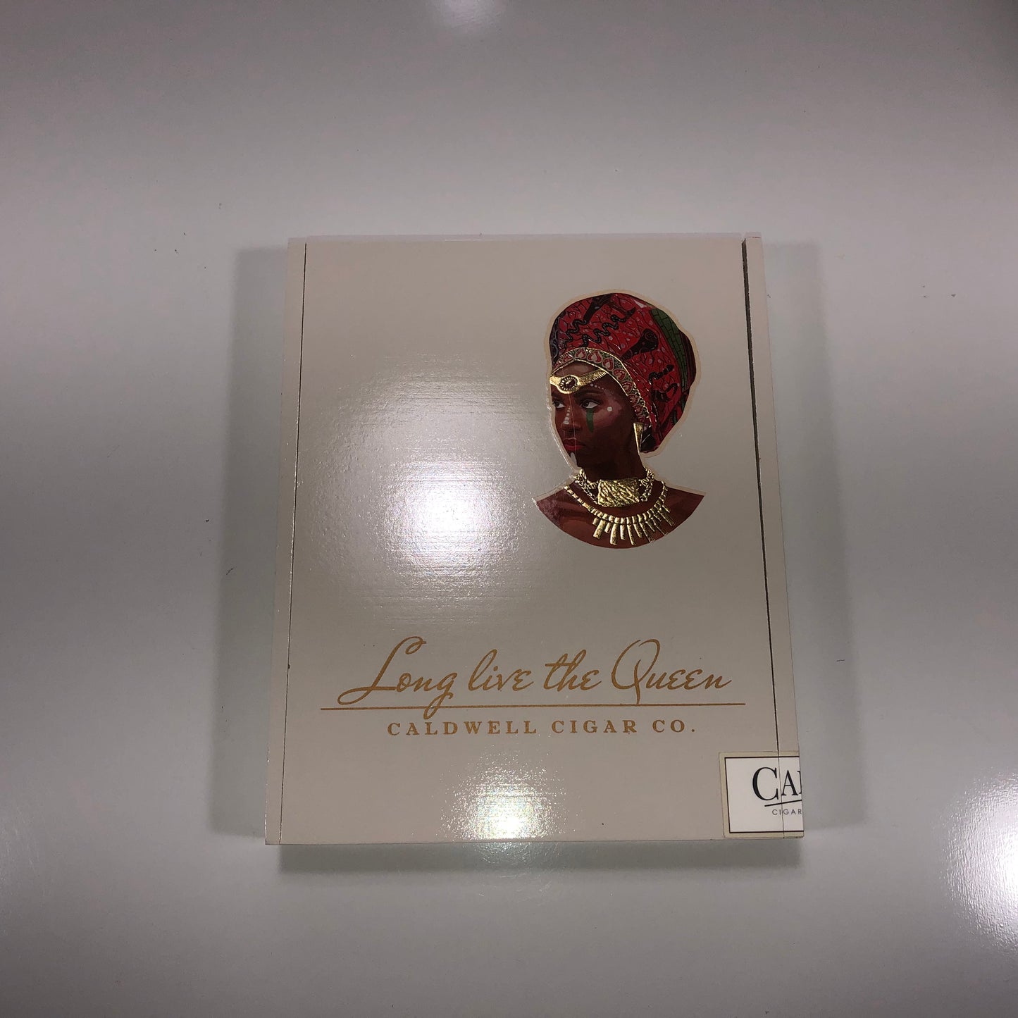 Caldwell Long Live the Queen Lancero Empty Wooden Cigar Box 6.5x8x1