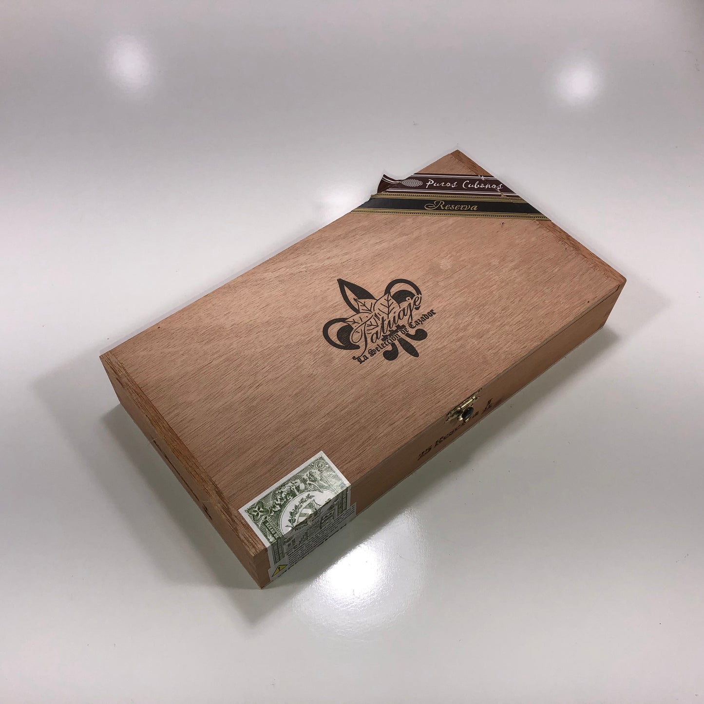 Tatuaje Reserva J Empty Wooden Cigar Box 10.5x5.75x2