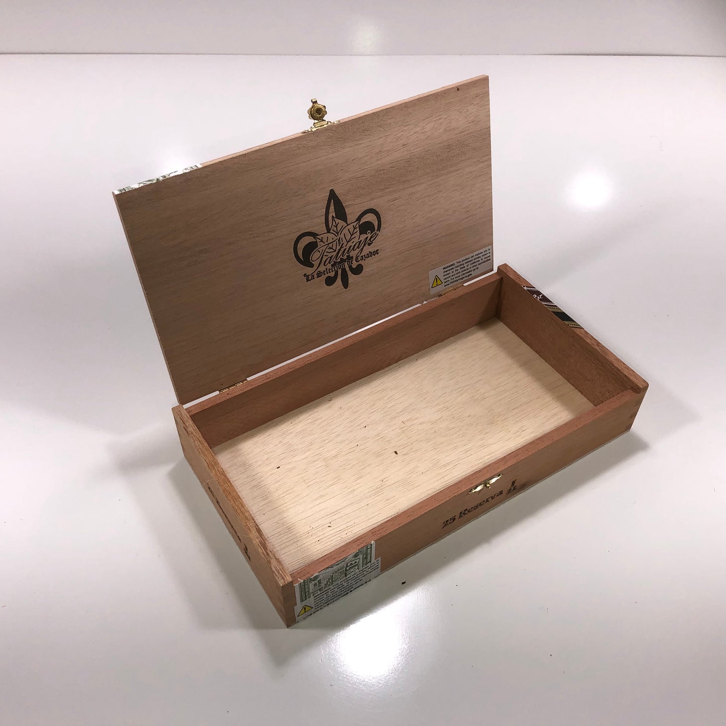 Tatuaje Reserva J Empty Wooden Cigar Box 10.5x5.75x2