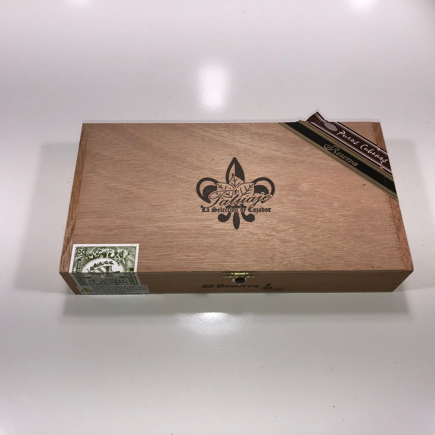 Tatuaje Reserva J Empty Wooden Cigar Box 10.5x5.75x2