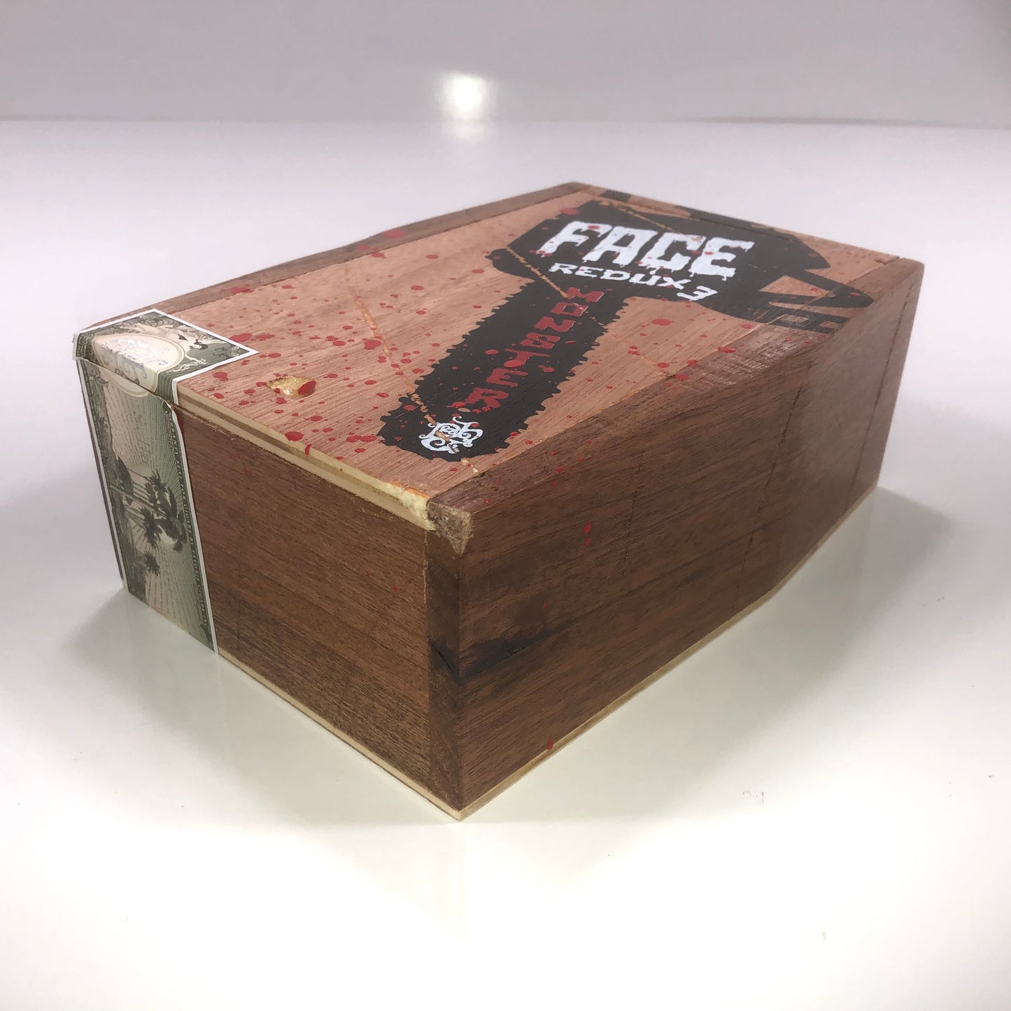 Tatuaje Face Redux 3 Empty Wooden Cigar Box 5.5x7.75x3