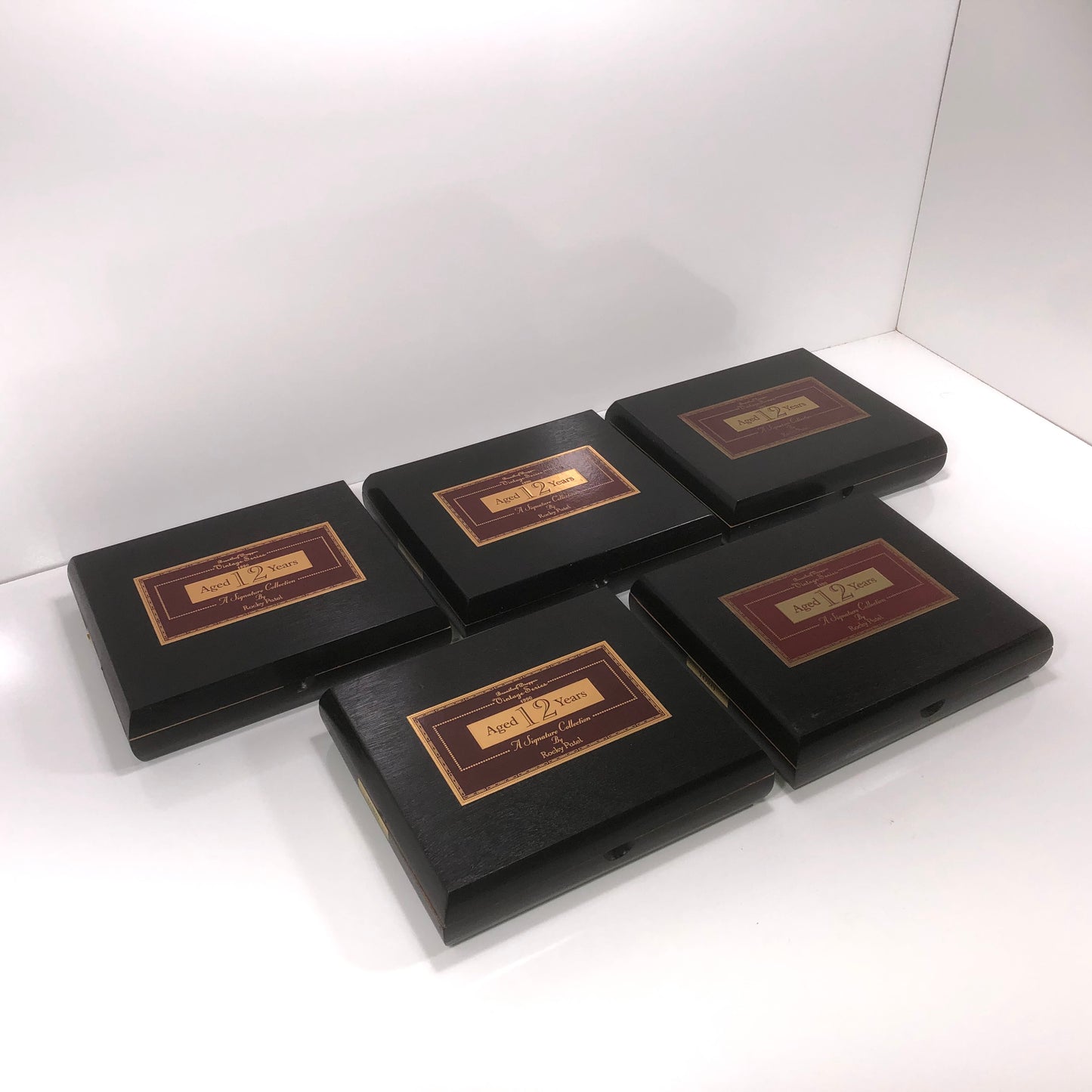 Lot of 5 Rocky Patel Toro Empty Wooden Cigar Boxes 9.25x7.5x2 #28